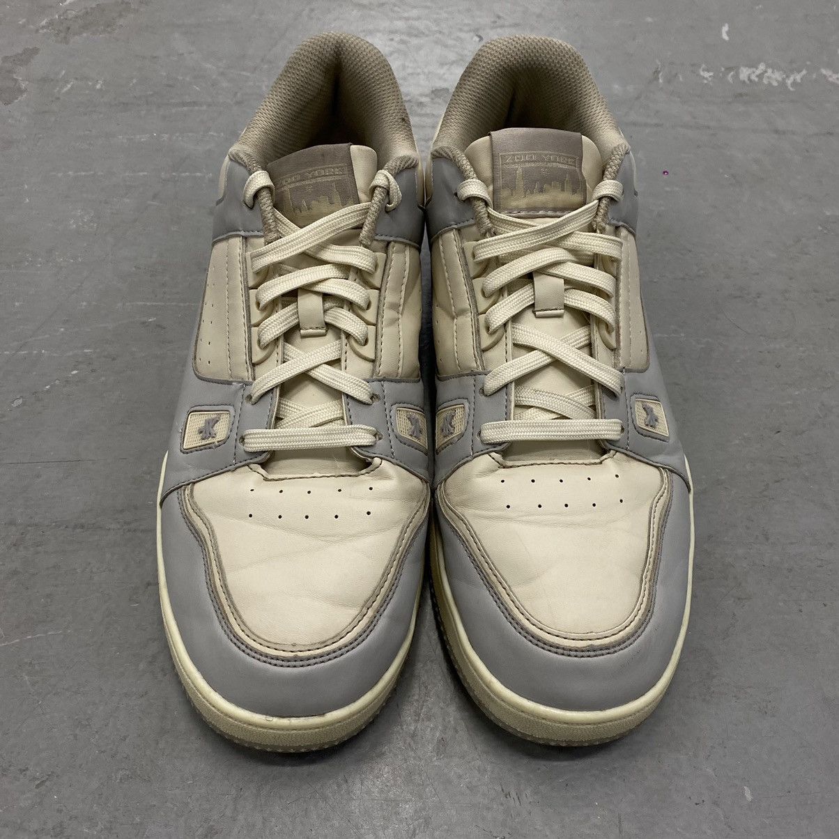 Vintage × Zoo York Zoo York Low Top Grey/White Skate Sneakers LV Trainer Style Size US 13 / EU 46 - 2 Thumbnail