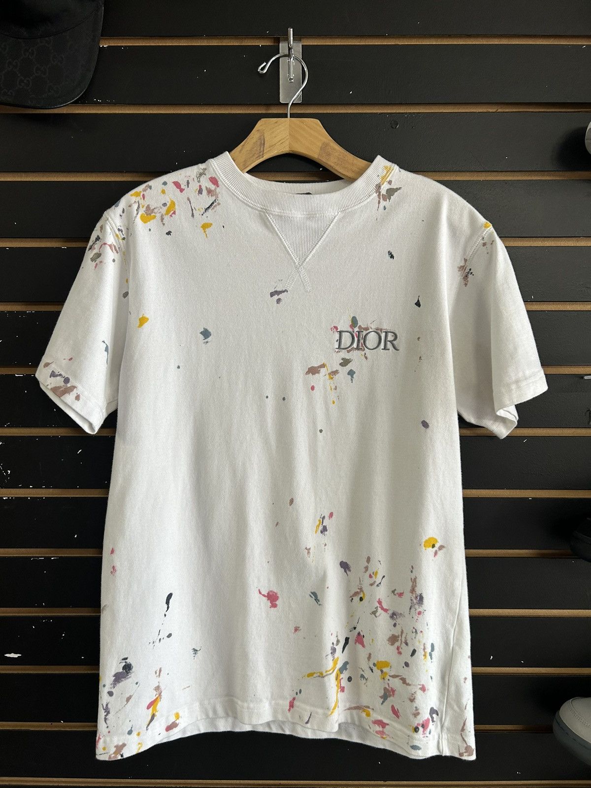 Dior Dior paint splatter shirt white Size US XS / EU 42 / 0 - 1 Thumbnail