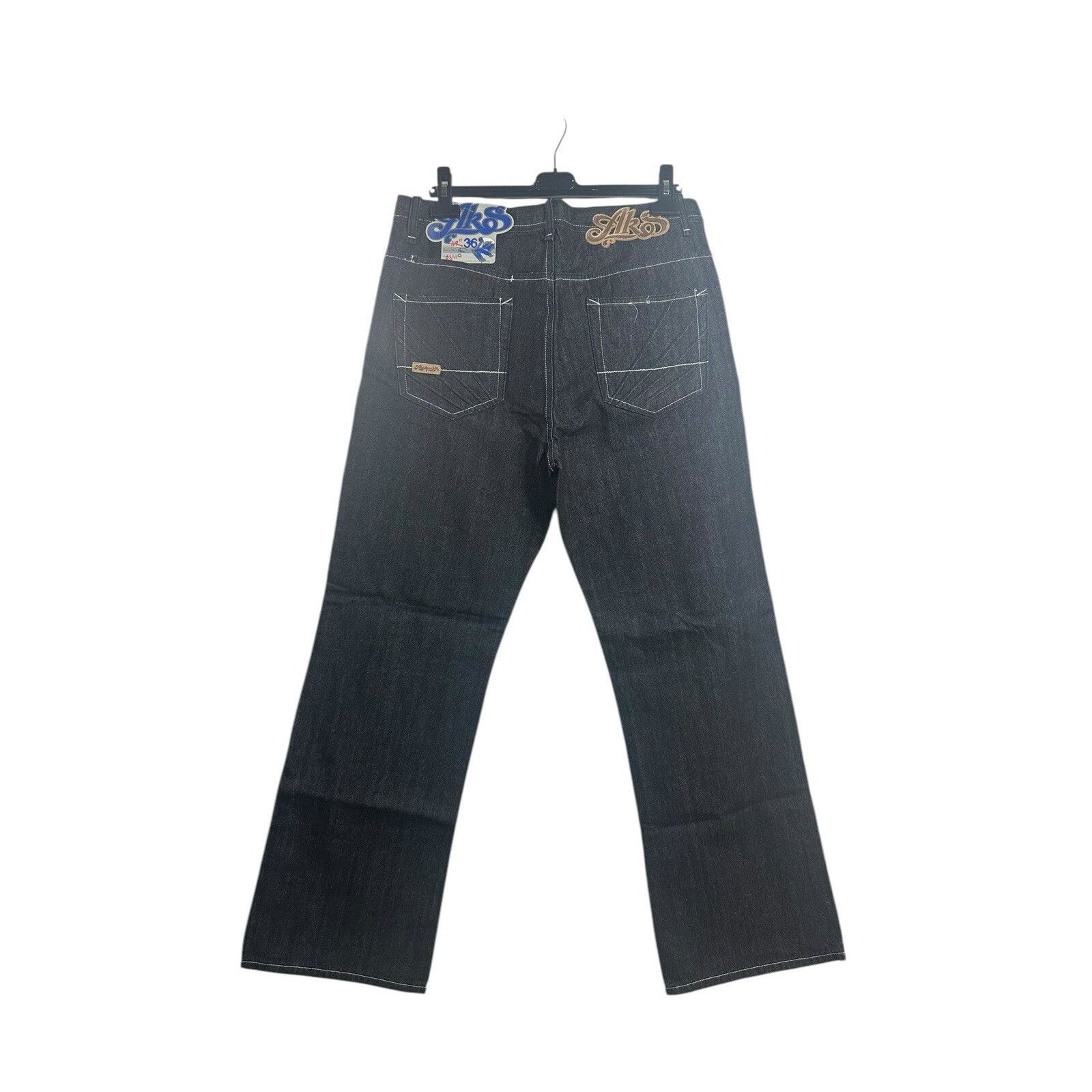 Akademiks Vintage Akademiks Jeans Mens S 36 Black Denim Baggy Wide Leg Size US 36 / EU 52 - 3 Thumbnail