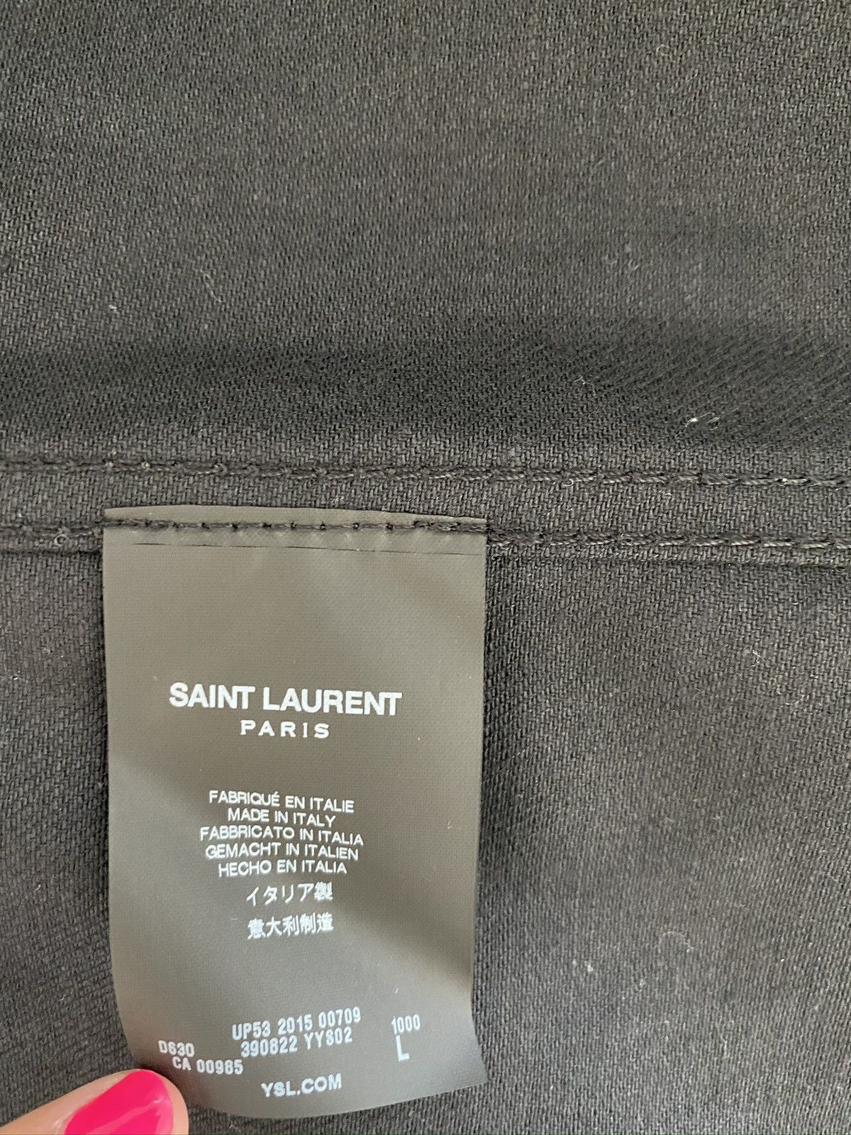Saint Laurent Paris Saint Laurent Paris Denim Jacket Size US L / EU 52-54 / 3 - 4 Thumbnail