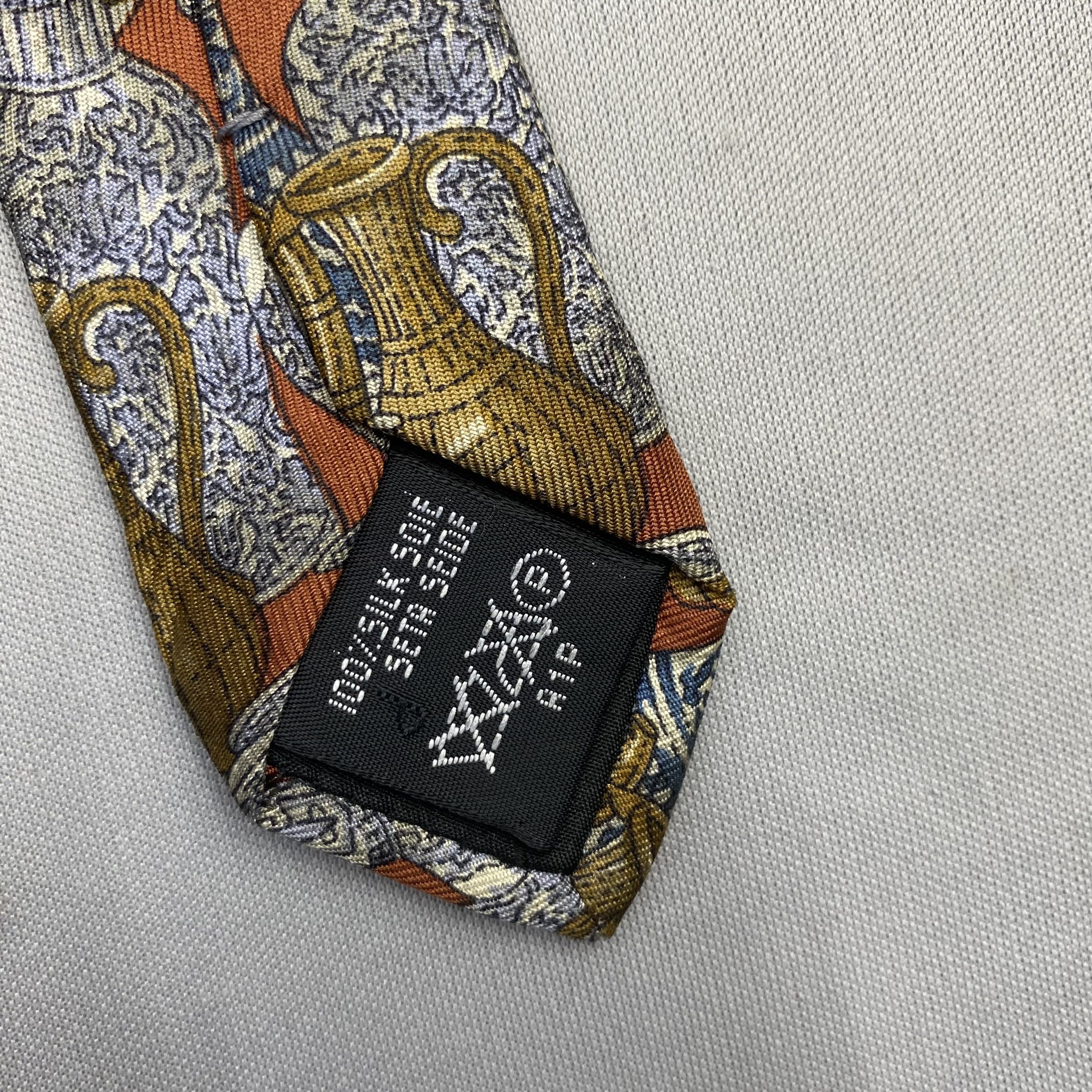 Alfred Dunhill Vintage Dunhill SILK Necktie Cravate Pure Silk Neck Tie Size ONE SIZE - 8 Thumbnail