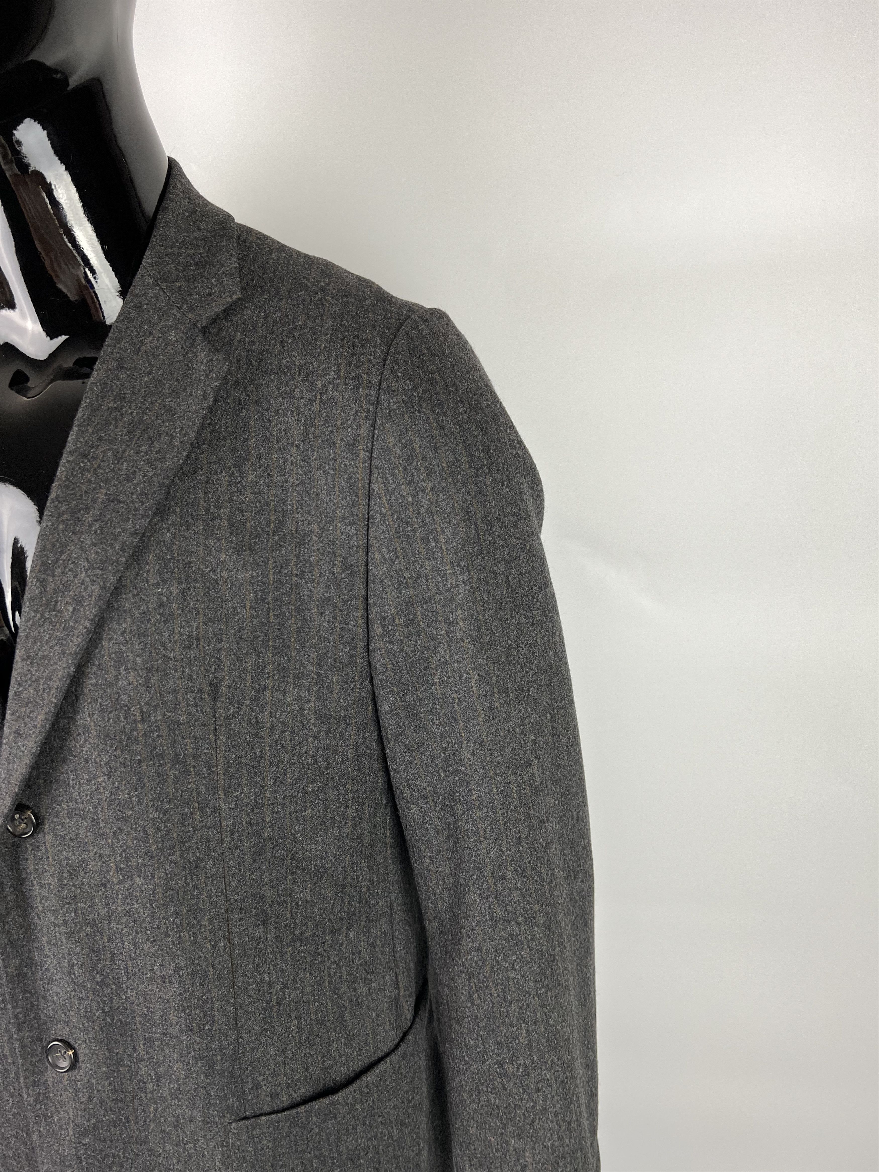 Jil Sander × Raf Simons Jil Sander Raf Simons Era Striped Wool Blazer Size 50R Size 50R - 8 Thumbnail