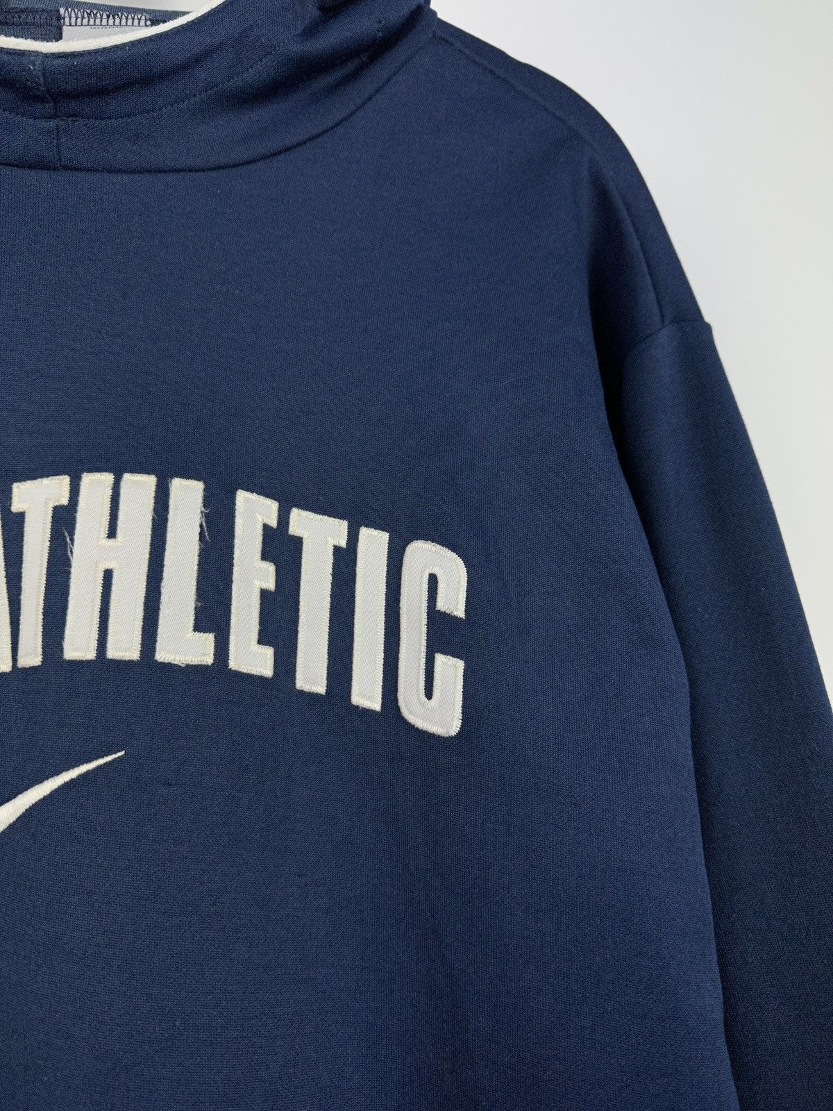 Nike × Vintage Vintage Y2K Nike Athletic Embroidery Logo Distressed Hoodie Size US S / EU 44-46 / 1 - 4 Thumbnail
