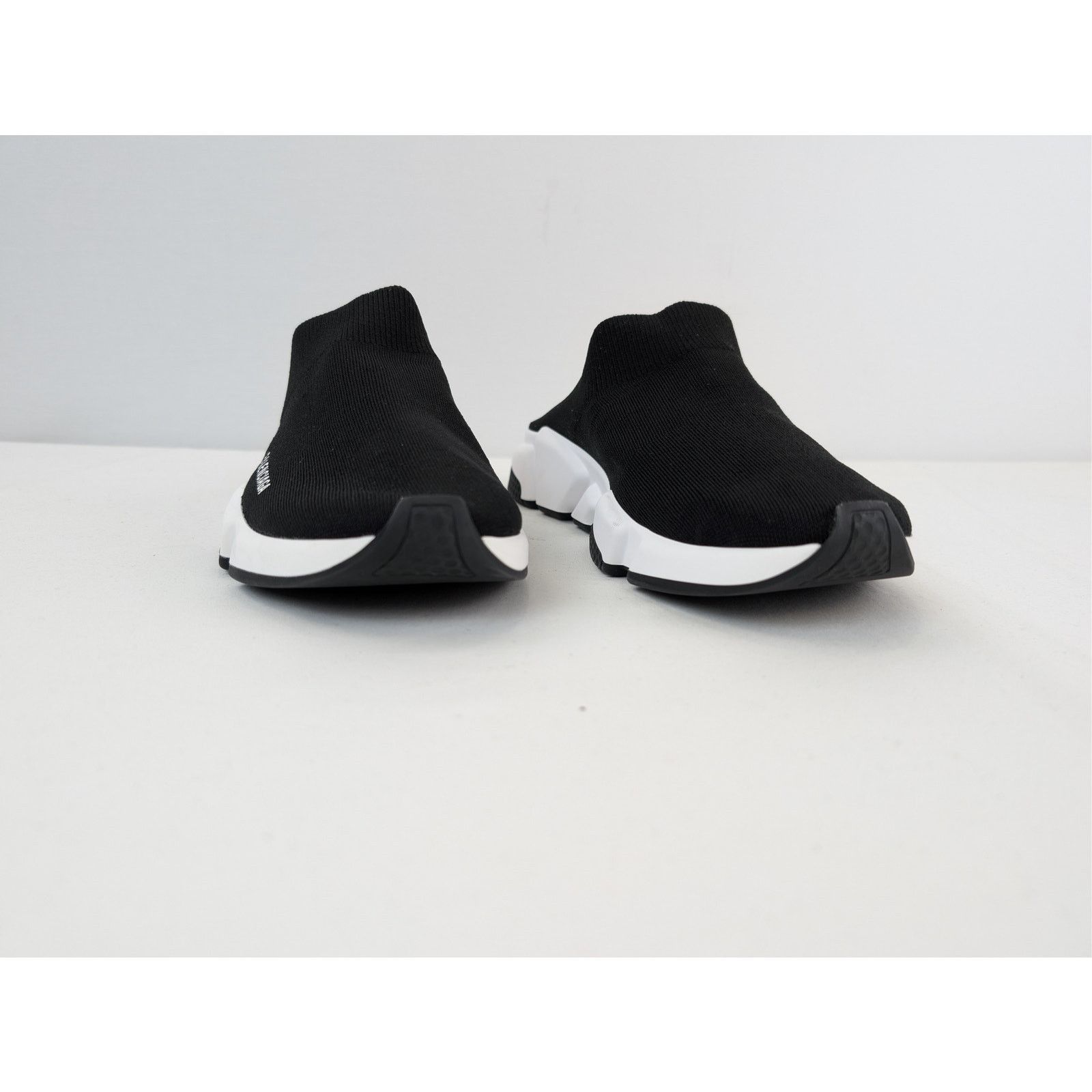 Balenciaga o1rshd1 Speed Mule Slide Slipper in Black / White Size US 12 / EU 45 - 6 Thumbnail