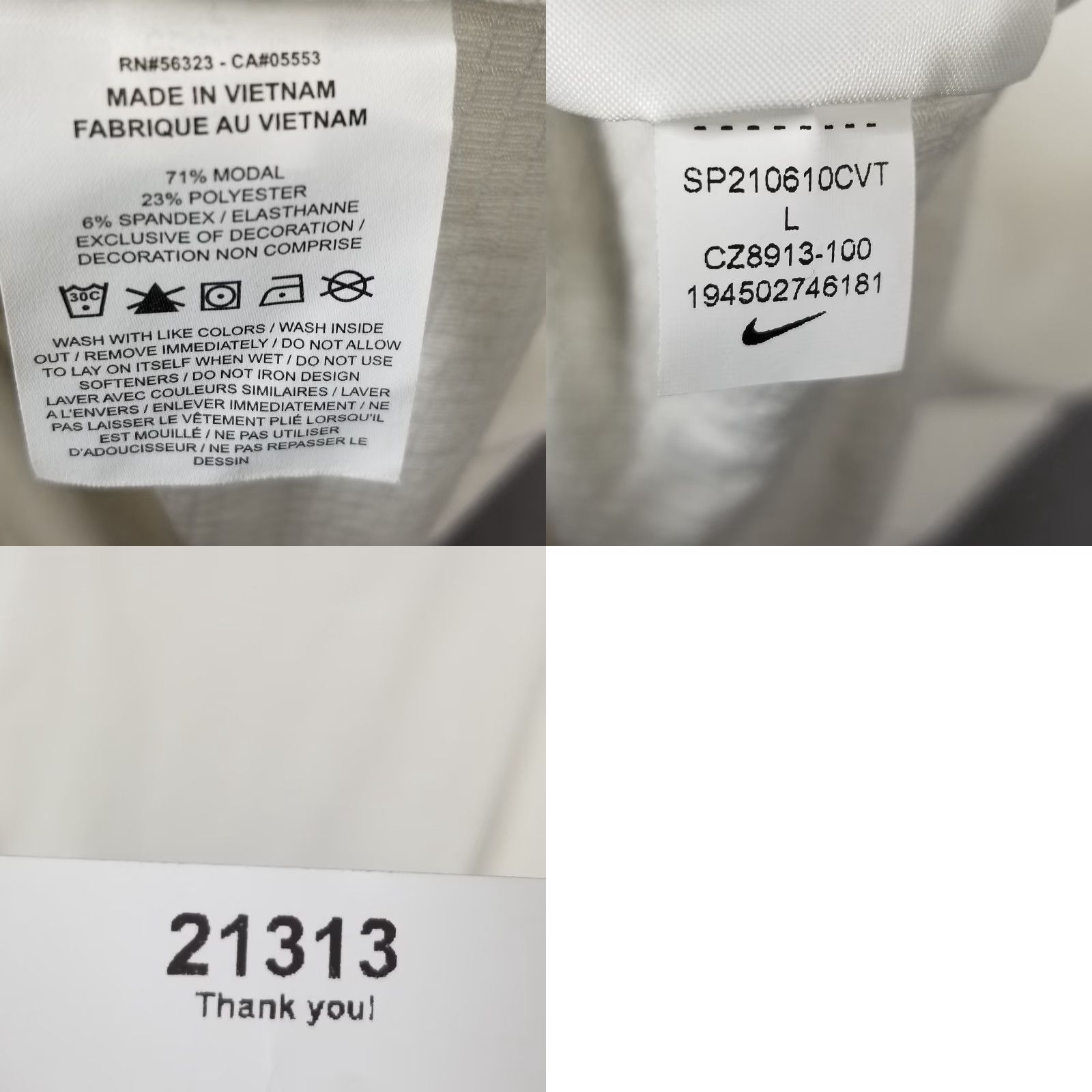 Nike Nike Women Center Swoosh Mid Layer Mock Neck Long Sleeve Top Shirt Large CZ8913 Size L / US 10 / IT 46 - 8 Thumbnail