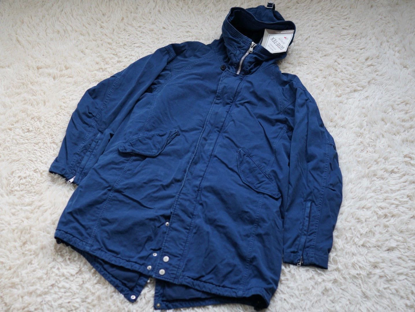Nonnative Blue Hooded Light Jacket with Zip and Pockets Size US M / EU 48-50 / 2 - 1 Thumbnail