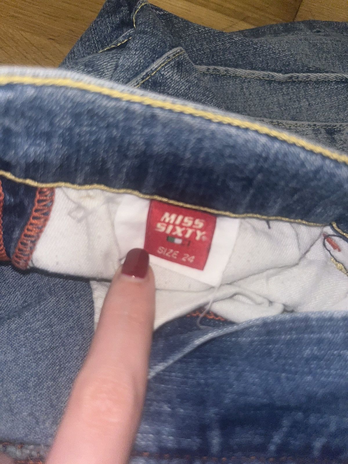 Miss Sixty × Vintage Miss sixty HARRIETT style flared jeans Size 42" / US 20 - 4 Thumbnail