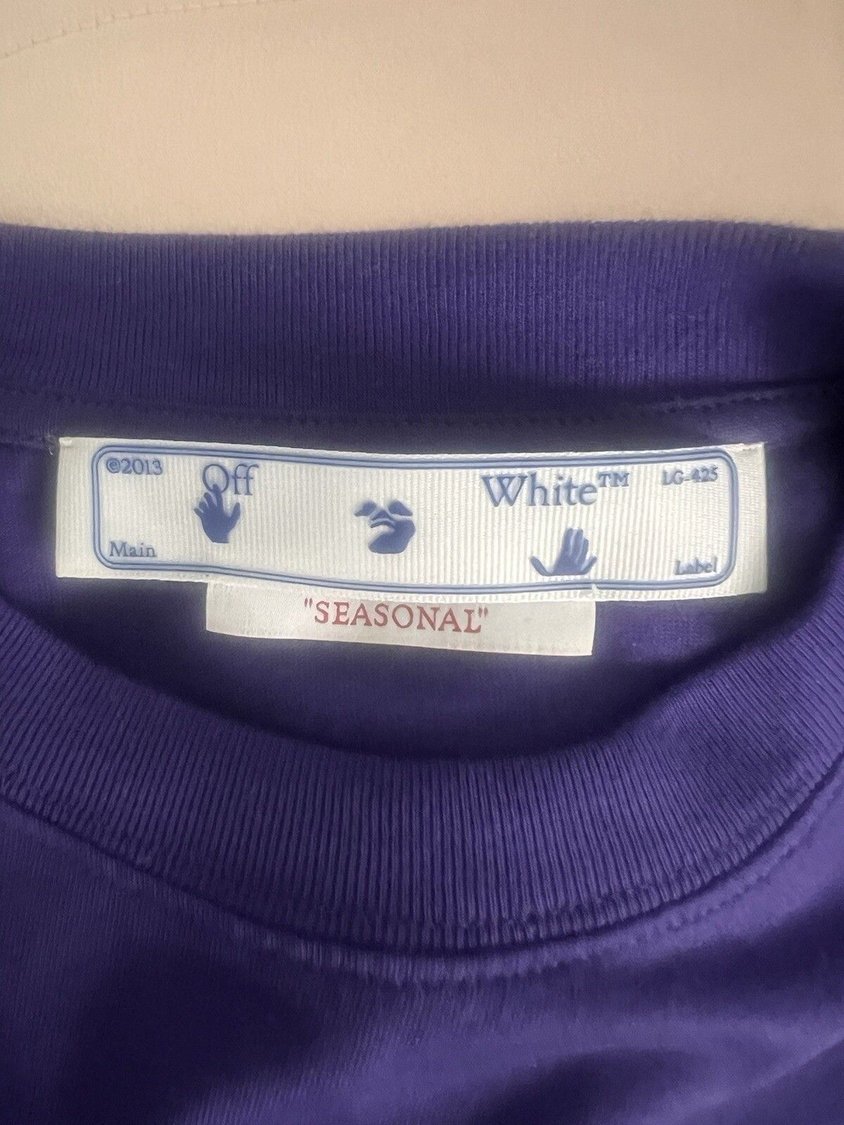 Off-White Exact Opp Over Skate Purple T-shirt Size US S / EU 44-46 / 1 - 4 Thumbnail