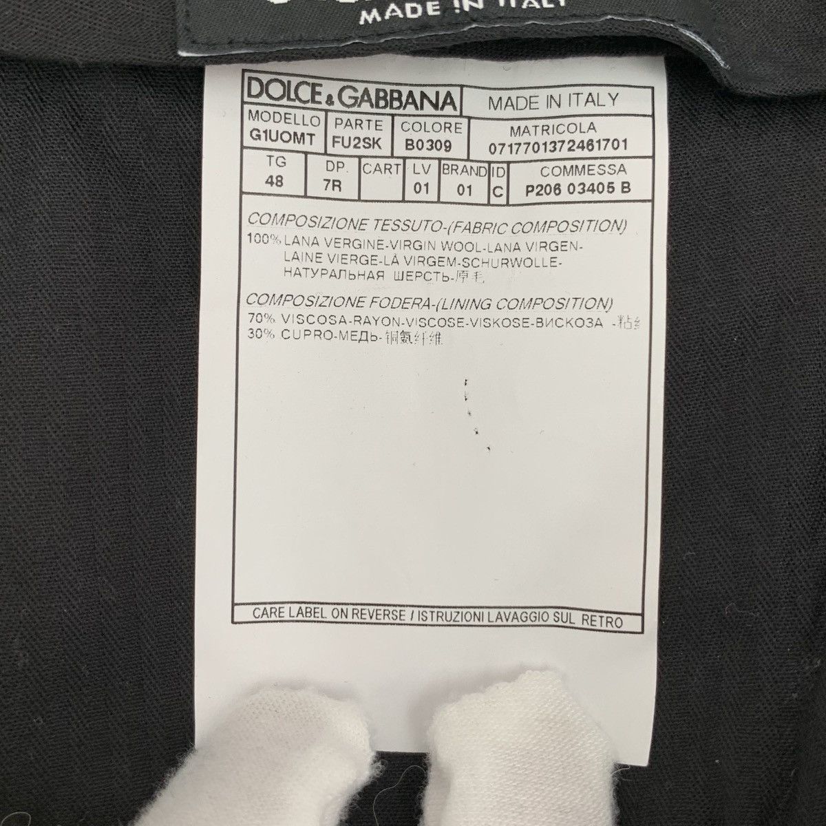 Dolce & Gabbana Dolce Gabbana Dark Blue Wool Casual Suit Trousers K26WX Size US 34 / EU 50 - 7 Thumbnail