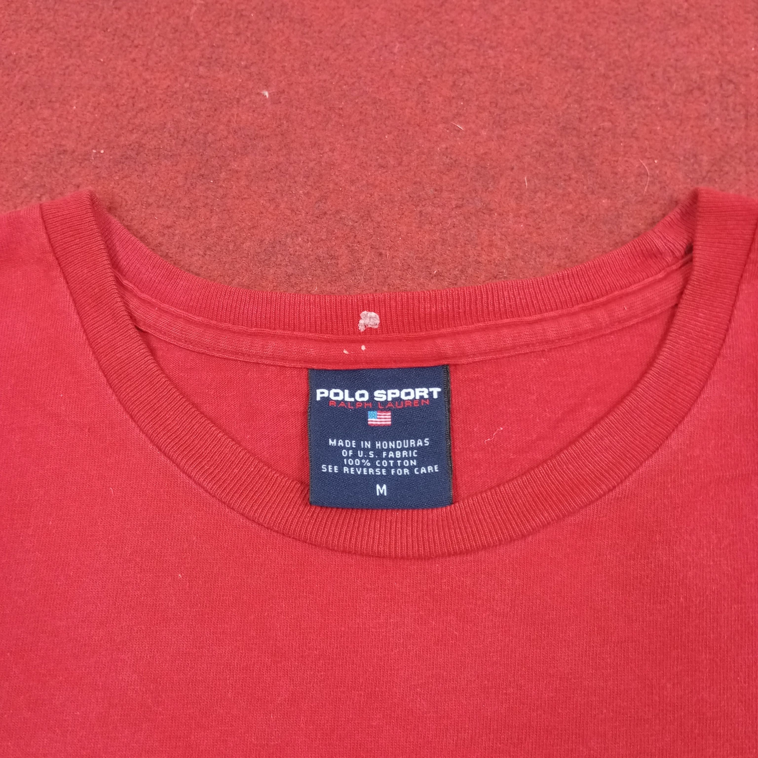 Polo Ralph Lauren × Vintage Polo Sport Ralph Lauren Long Sleeve Tshirt Size US L / EU 52-54 / 3 - 6 Thumbnail