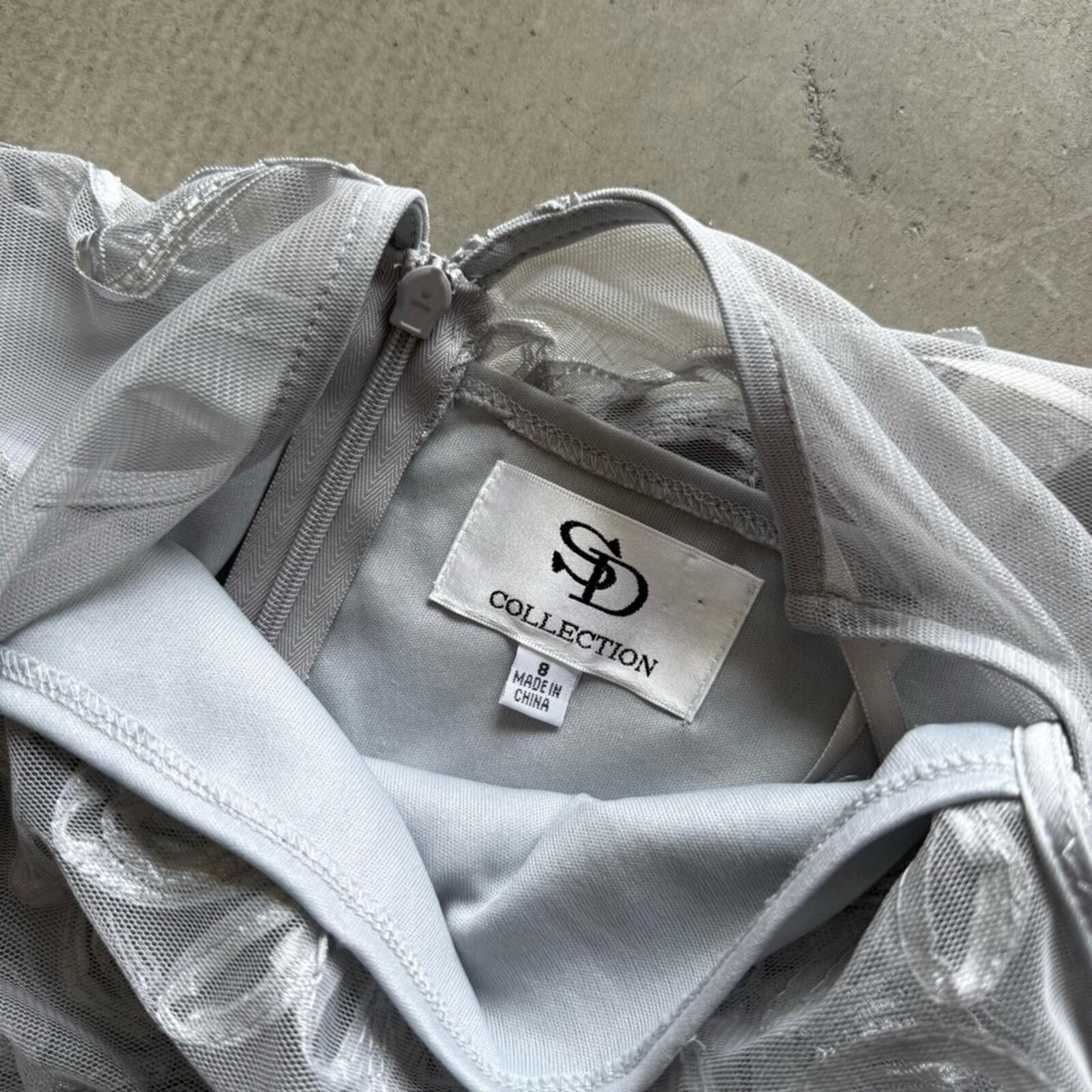 Other SD Collection / Pleated A-Line Dress / Silver Gray Size M / US 6-8 / IT 42-44 - 8 Thumbnail
