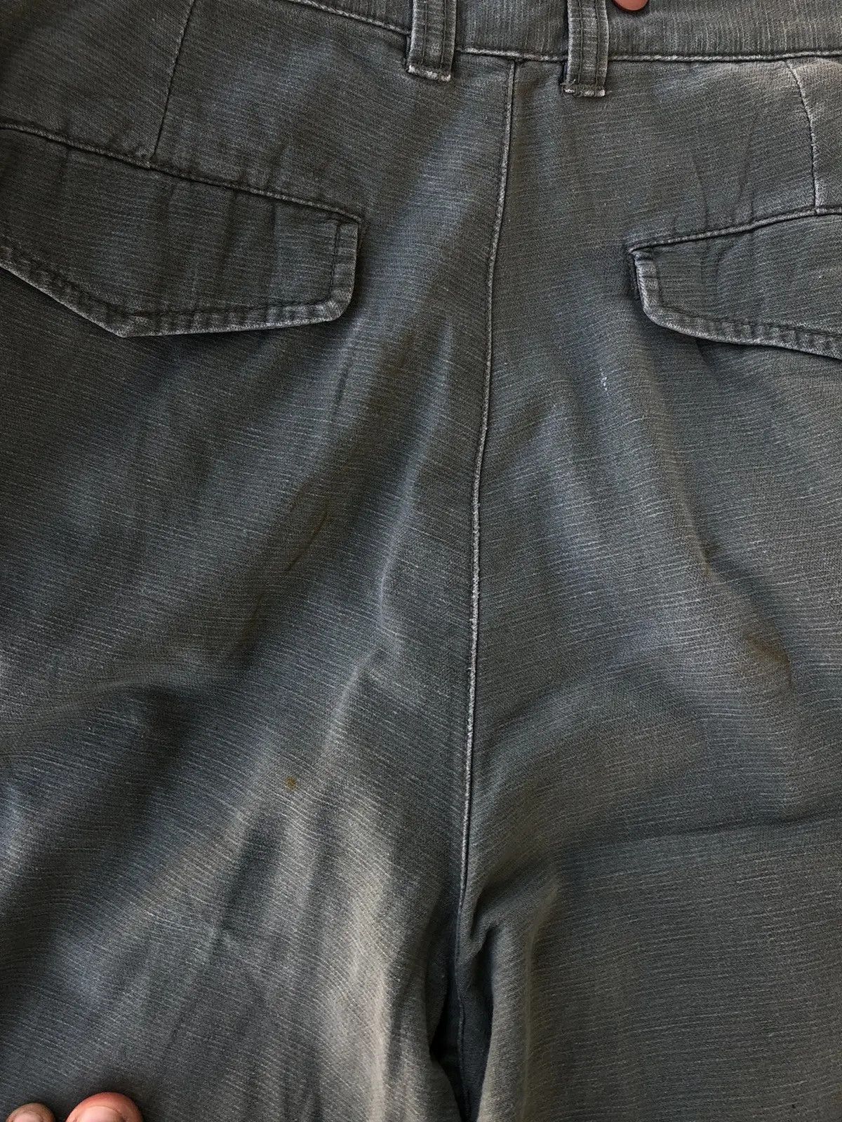 Vintage Cargo Trousers Military With 6 Pocket Workware Pants Size US 28 / EU 44 - 15 Thumbnail