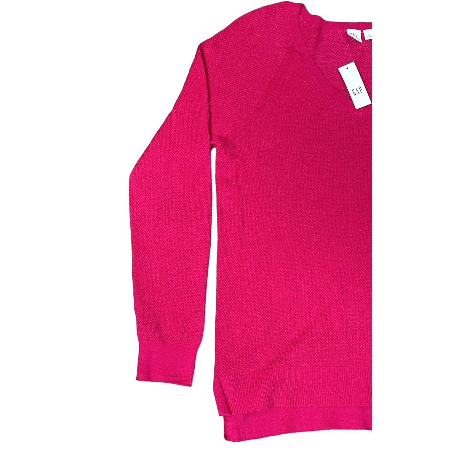 Vintage VINTAGE GAP Factory Knitted Pink V-Neck Pullover Sweater Size Large NWT Long Sleeve Size M / US 6-8 / IT 42-44 - 2 Thumbnail