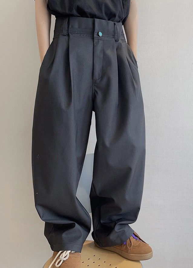 Japanese Brand × Vintage Cleanfit retro fashion pleated baggy pants Size US 34 / EU 50 - 1 Thumbnail