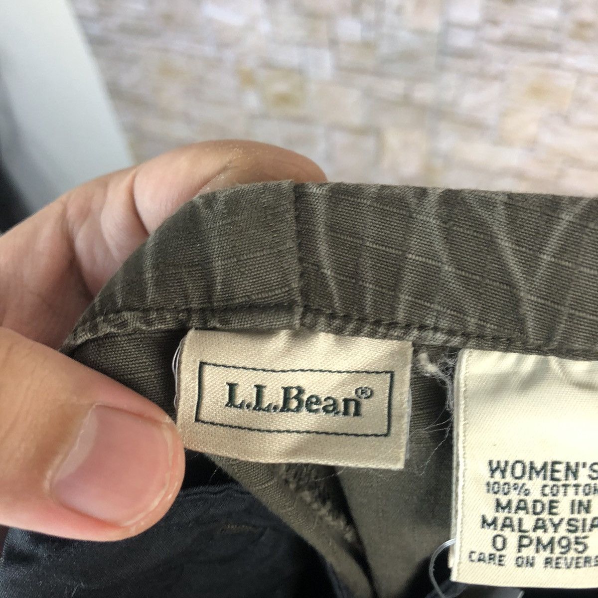 L.L. Bean L.L.Bean Dark Green Cargo Multipocket Pants #A313 Size 30" / US 8 / IT 44 - 20 Thumbnail