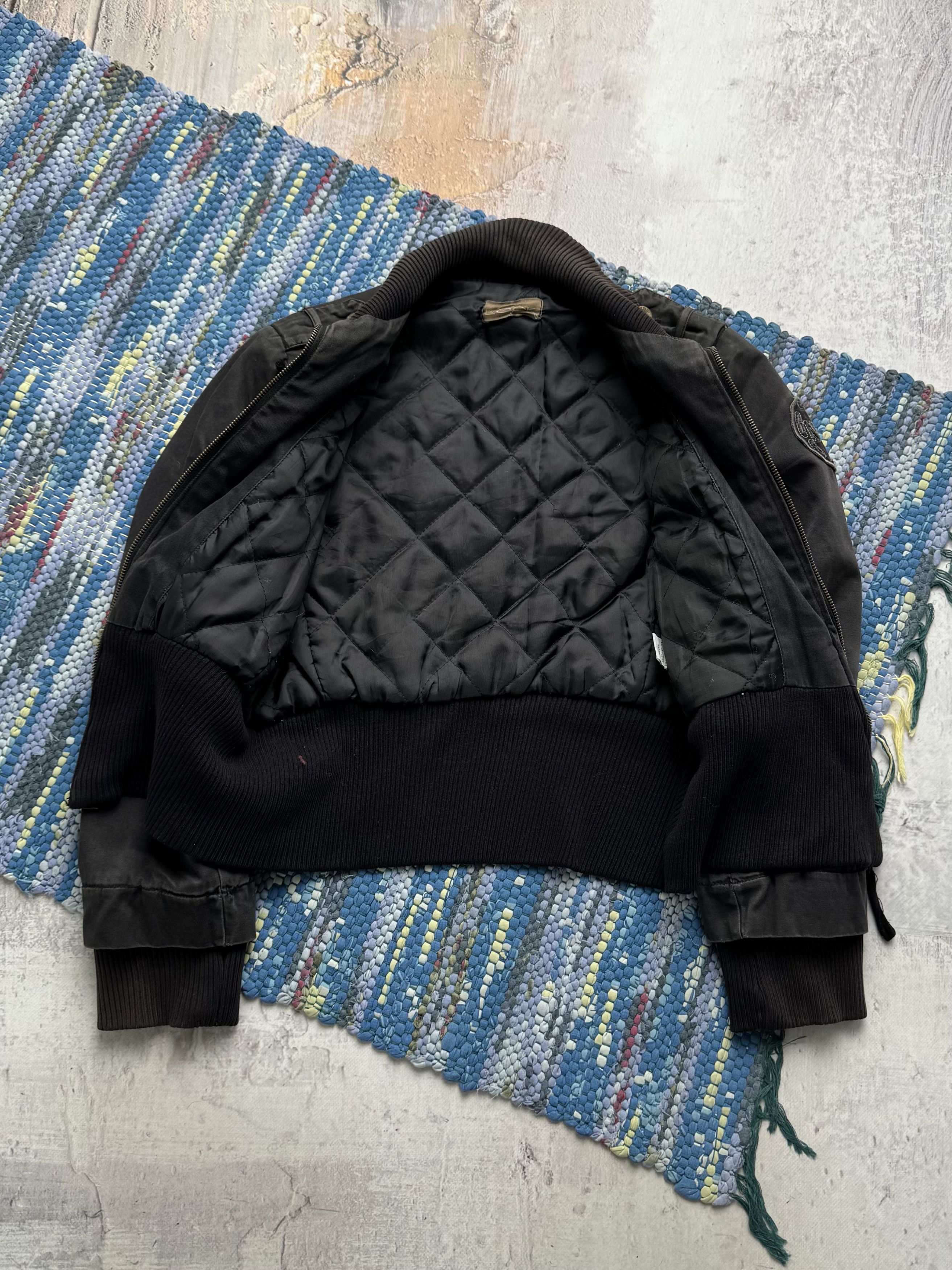 Vintage Vintage Black Crop Jacket Bomber Zip Utility Casual Coat Size M / US 6-8 / IT 42-44 - 6 Thumbnail