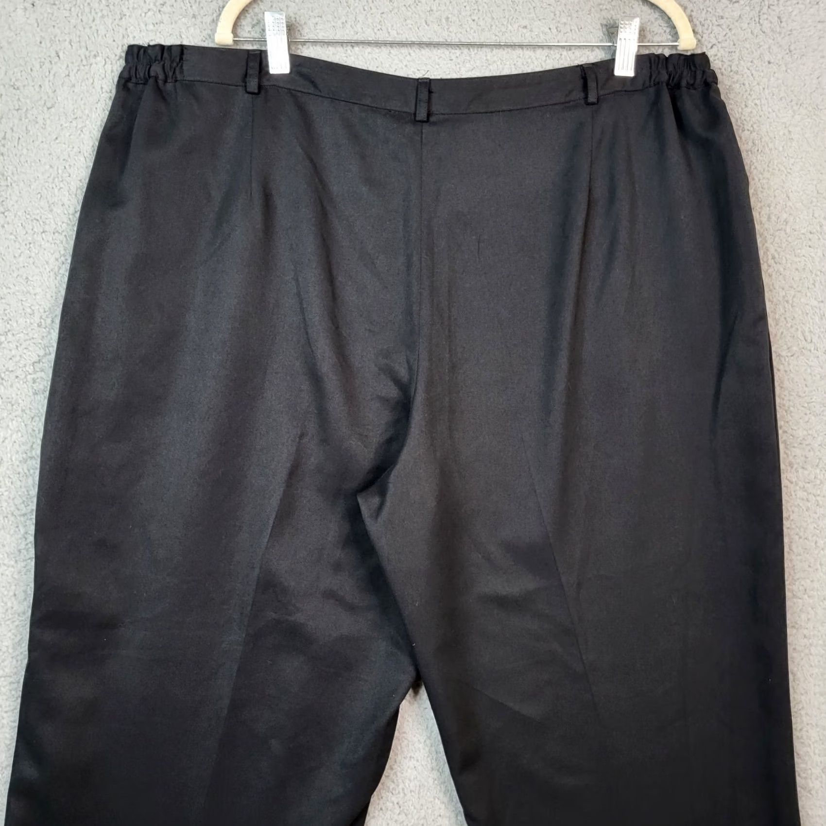 Jim Thompson NORM THOMPSON Pants Women's 22W Black Chino Casual Plus Size Modern Fit Regular Inseam 30 Vintage No Size 40" / US 18 - 6 Thumbnail