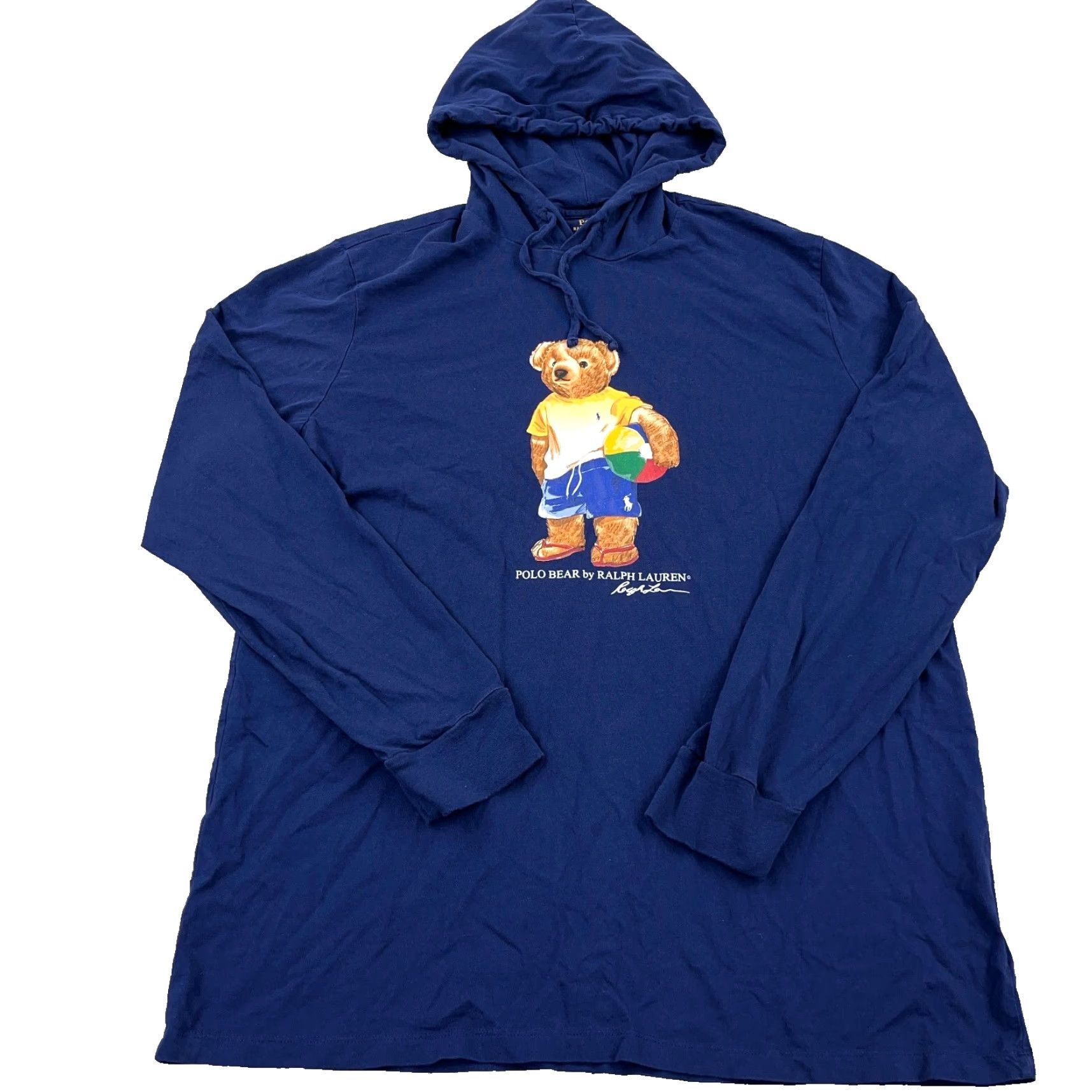 Polo Ralph Lauren Polo Ralph Lauren Hoodie Shirt Men XL Blue Polo Bear Beach Ball Lightweight Polo Ralph Lauren Shirt Men XL Blue Polo Bear Beach Ball Lightweight Size US XL / EU 56 / 4 - 2 Thumbnail