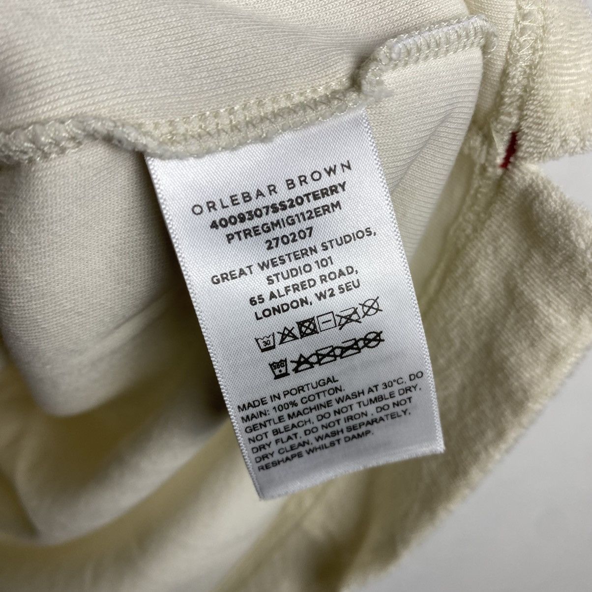 Orlebar Brown Orlebar Brown Mens White Terry Short Sleeve Polo Shirt Size US M / EU 48-50 / 2 - 8 Thumbnail