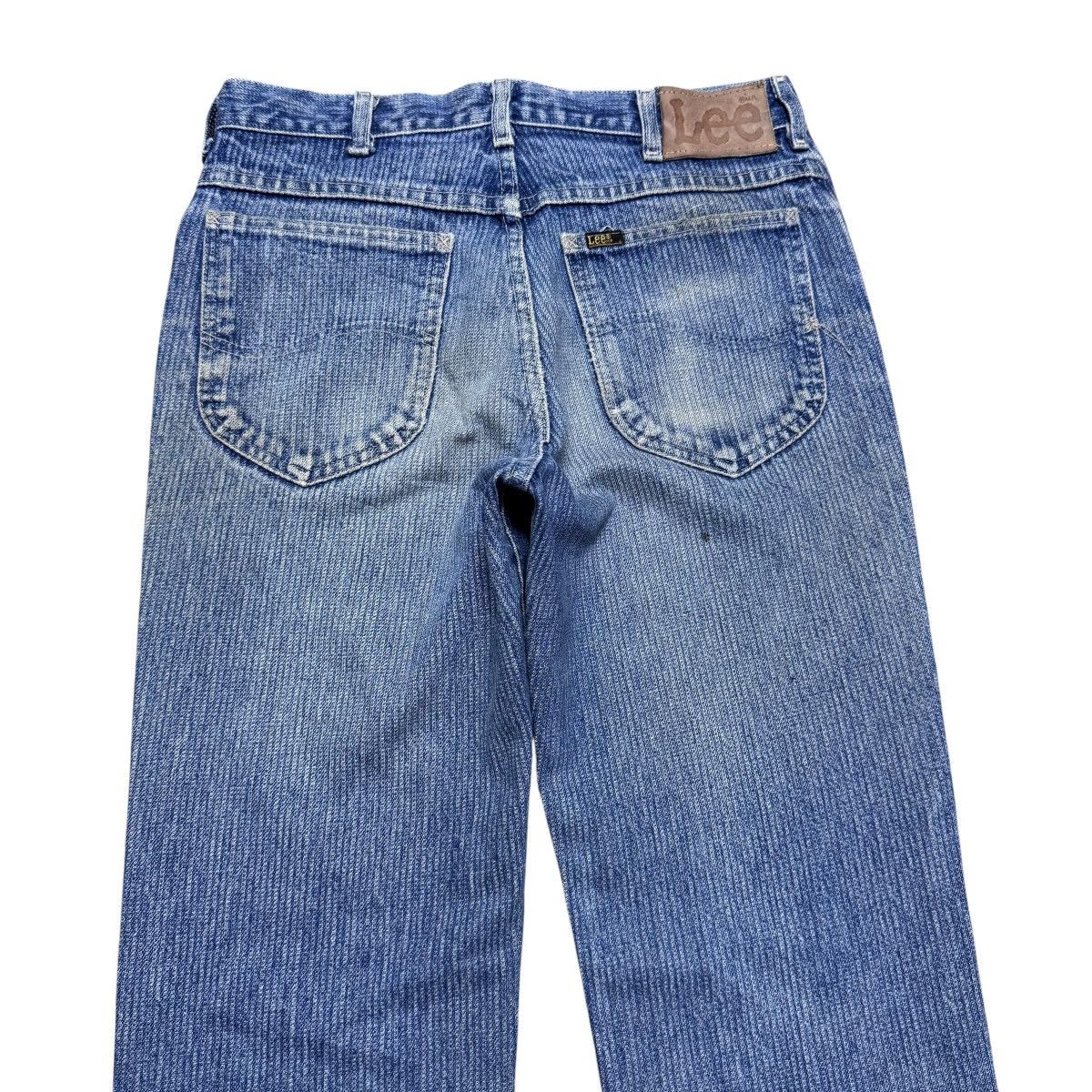 Lee Vintage 70s Lee Railroad Stripe Denim Jeans Mudwash Size US 30 / EU 46 - 9 Thumbnail