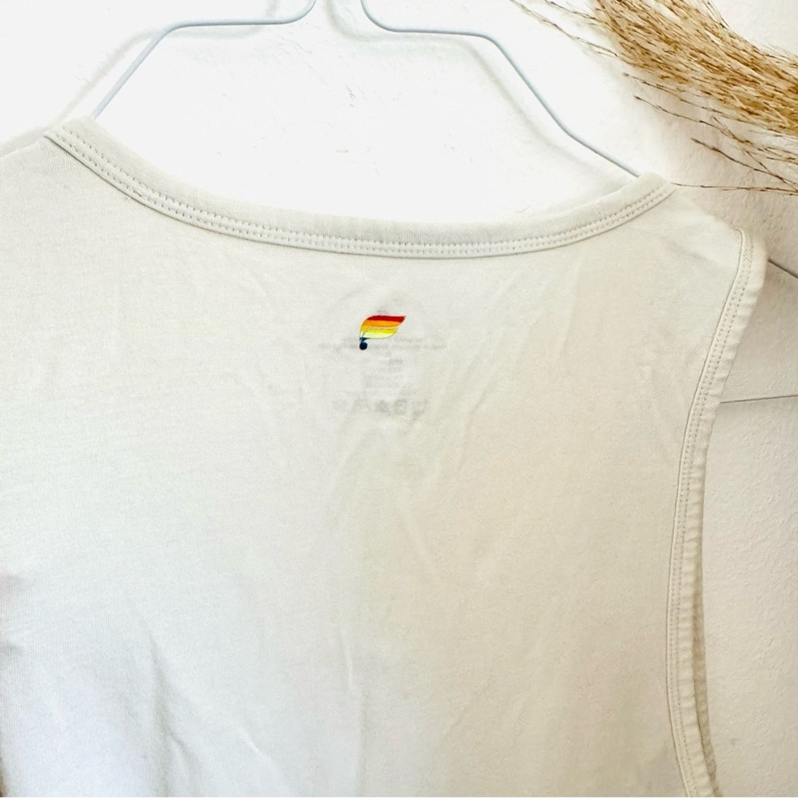 Fabletics FABLETICS Cream Red Yellow Blue 24/7 Pride Tank Top Shirt Size S / US 4 / IT 40 - 10 Thumbnail