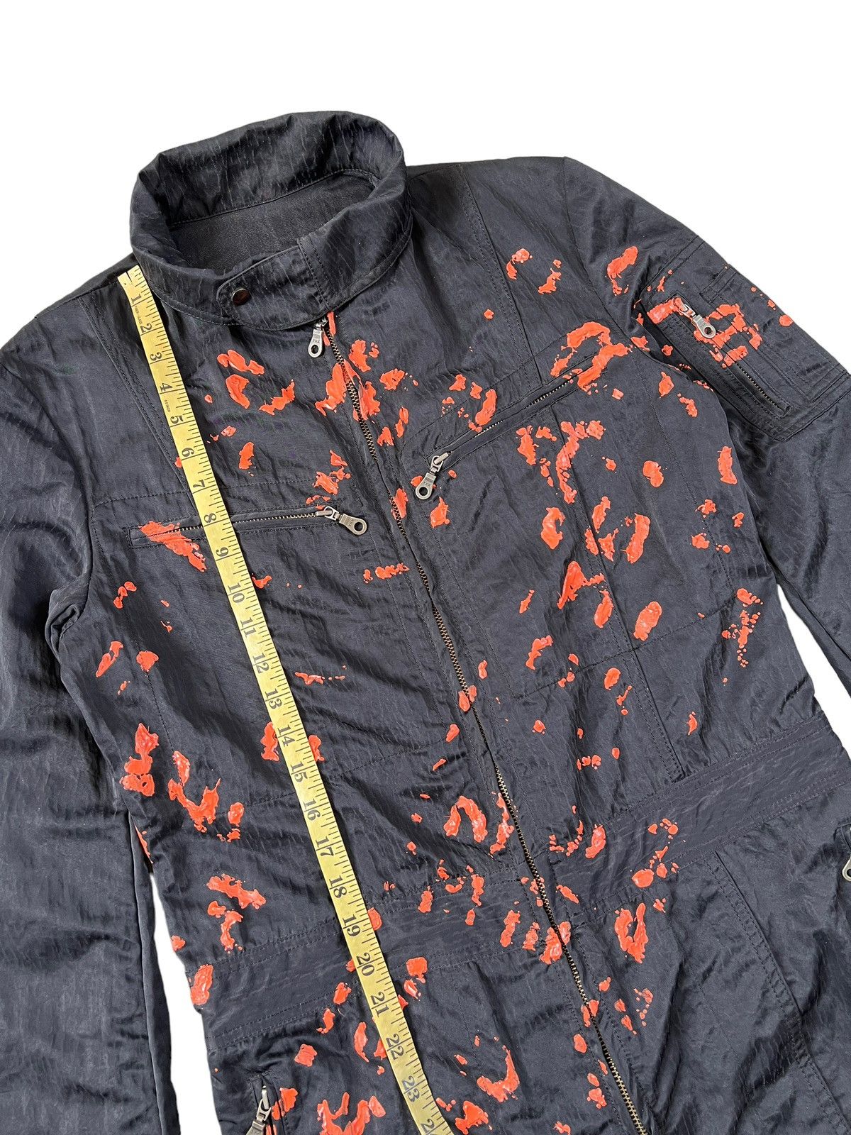 5351 POUR LES HOMMES 5351 Pour Les Hommes Multipocket Tech Painted Jumpsuit Size US 34 / EU 50 - 10 Thumbnail
