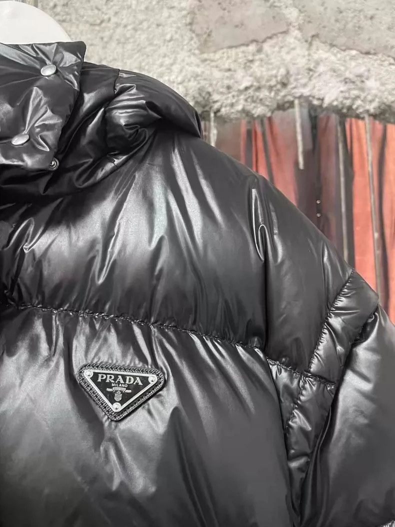 Prada Prada Size 36 Black triangle label short bread down jacket Size US M / EU 48-50 / 2 - 5 Thumbnail