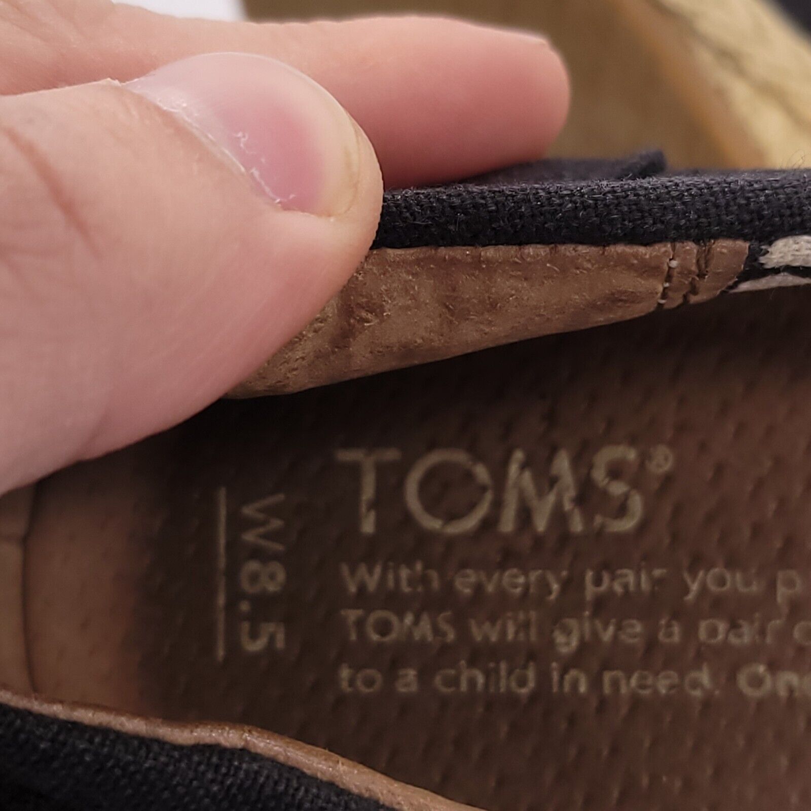 Toms Toms Casual Wedge Heel Sandal Womens Size 8.5 Black Beige Size US 8.5 / IT 38.5 - 9 Thumbnail