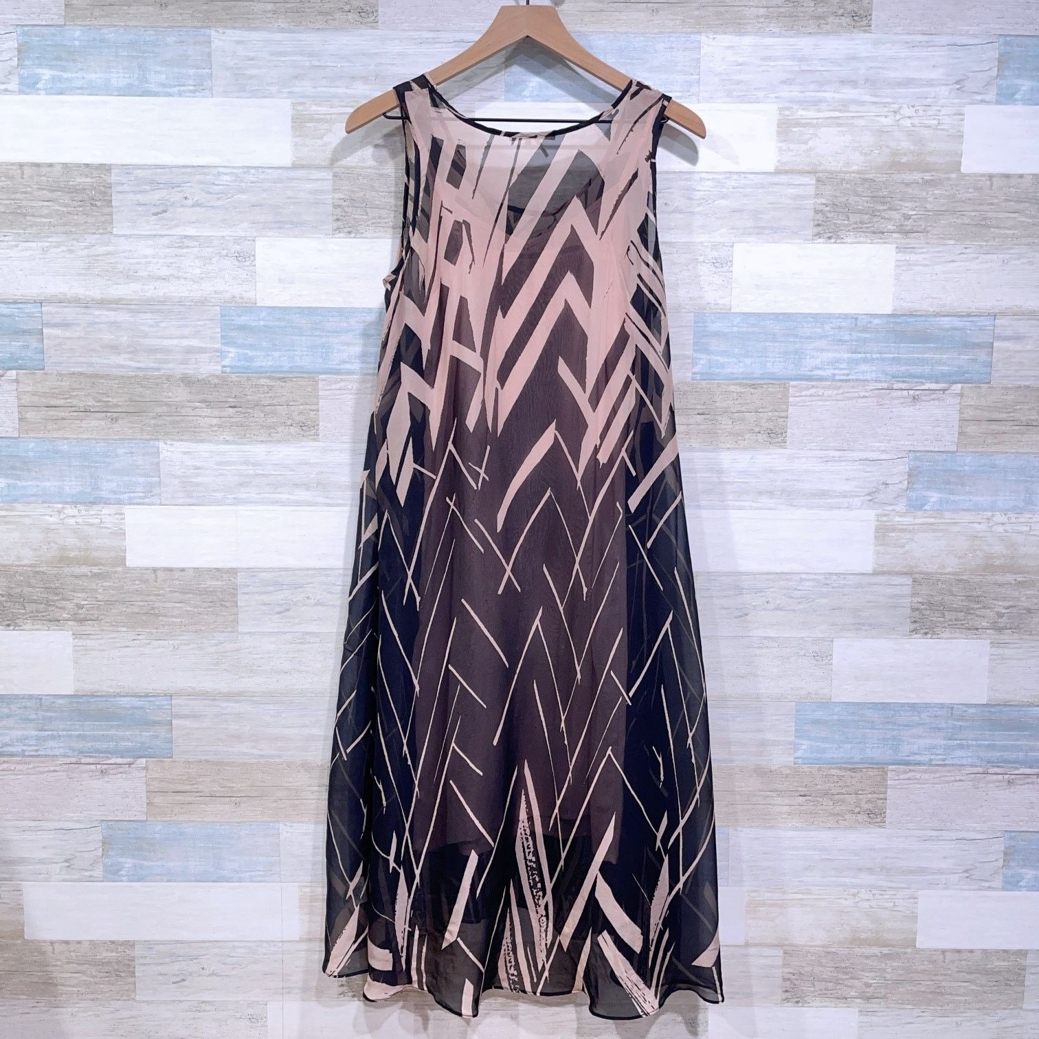 Anthropologie Anthropologie Floreat Serengeti Silk Midi Dress Pink Sheer S Size S / US 4 / IT 40 - 3 Thumbnail