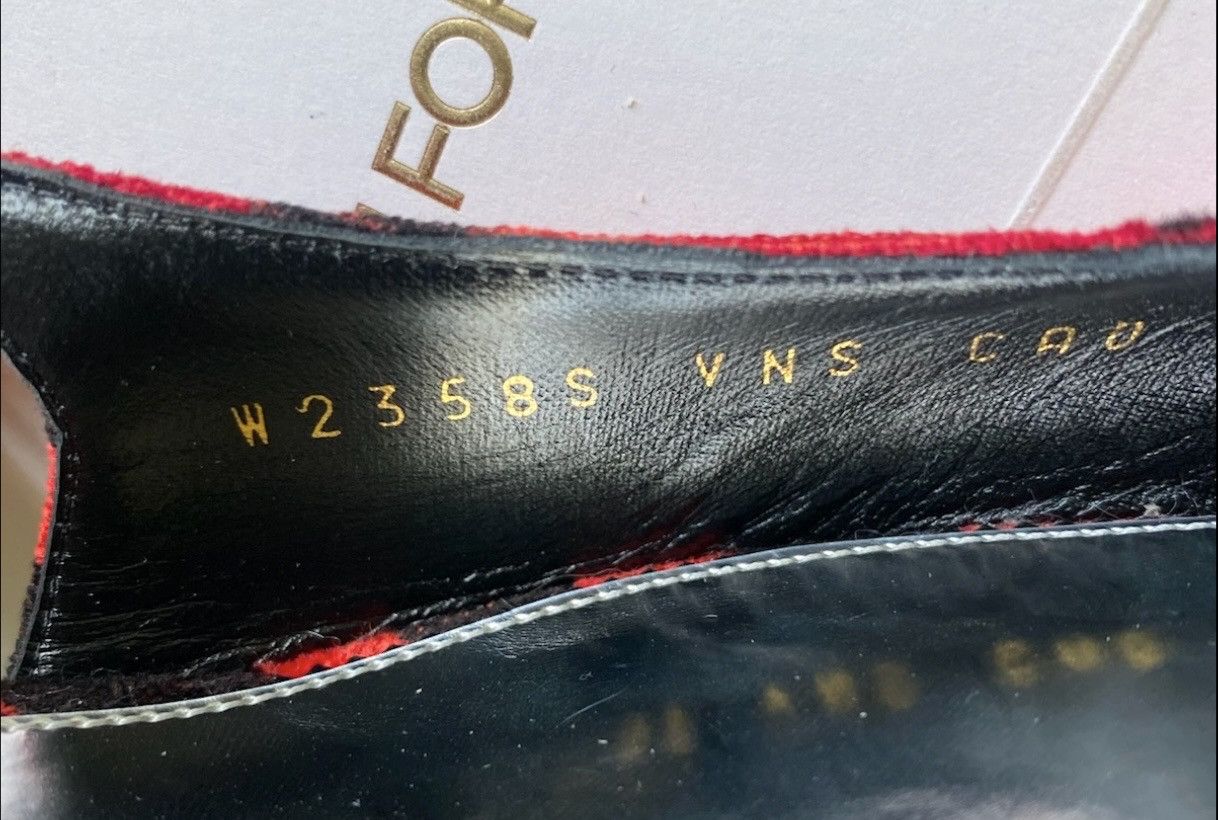 Tom Ford Auth TOM FORD Animalier Red Velvet Slingbacks - Sz 39 Size US 9 / IT 39 - 9 Thumbnail
