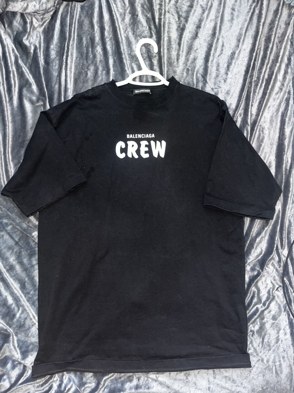 Balenciaga Balenciaga Crew Logo T-shirt Size US S / EU 44-46 / 1 - 1 Thumbnail