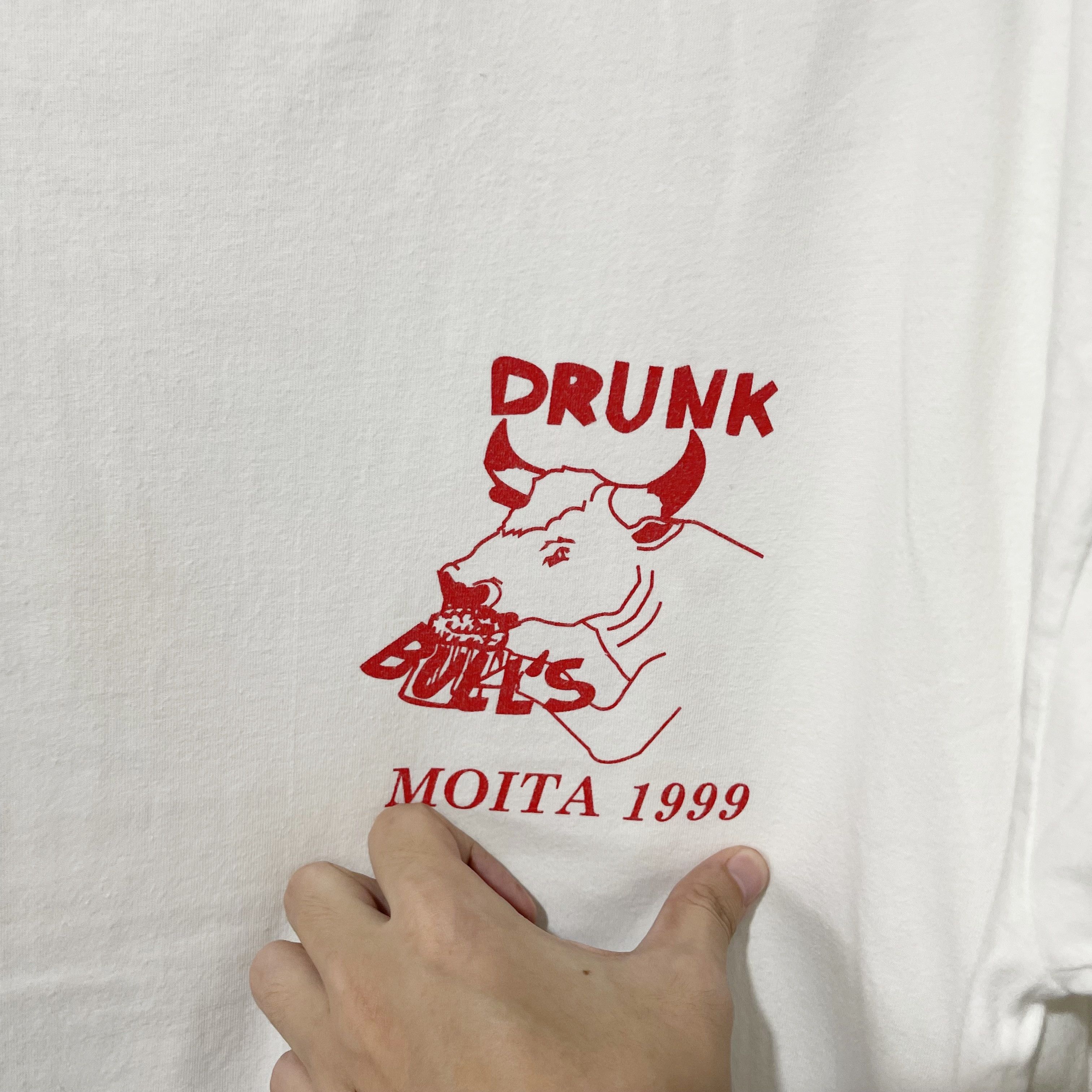 Vintage Vintage 1999 Drunk Bulls T-Shirt Size US XL / EU 56 / 4 - 4 Thumbnail
