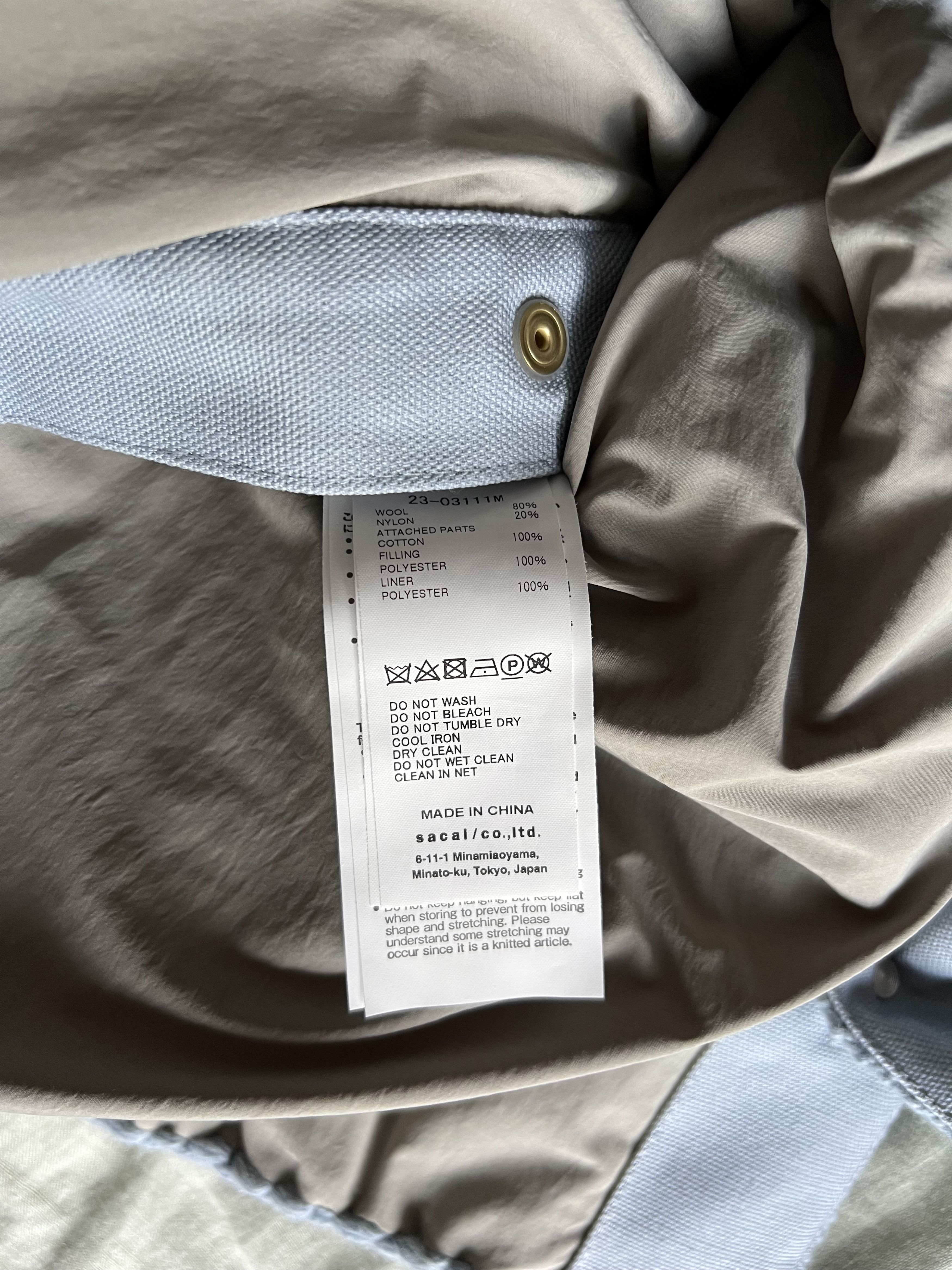Carhartt Wip × Sacai Sacai Carhartt WIP Knit Michigan Jacket in Light Blue Size US XL / EU 56 / 4 - 13 Thumbnail