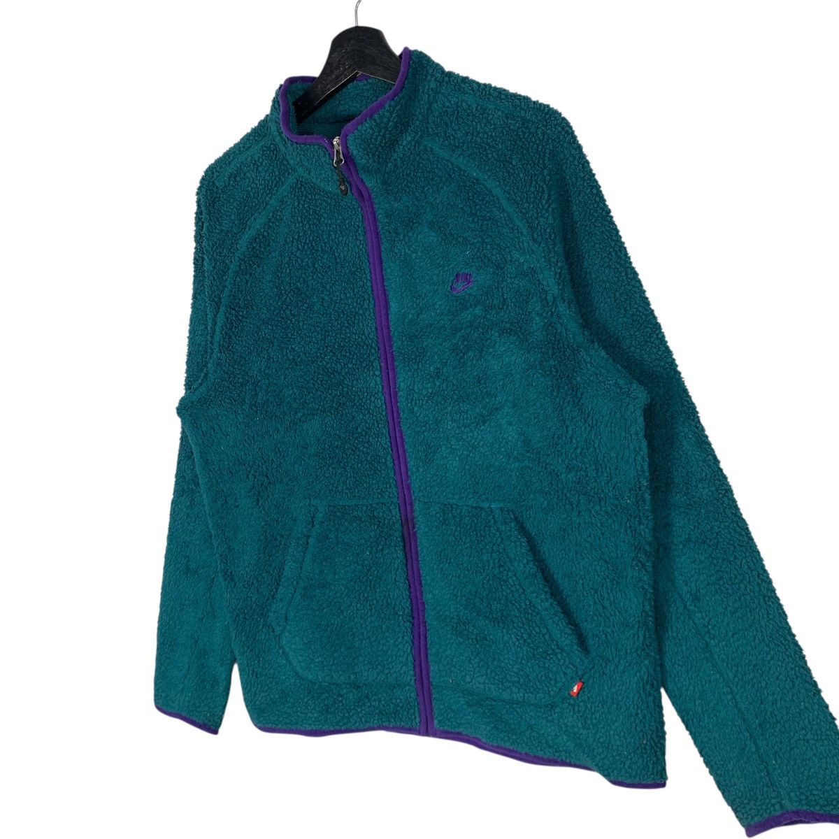 Nike Vintage Nike Sportwear Fleece Jacket Green Outdoor Jacket Size US M / EU 48-50 / 2 - 3 Thumbnail