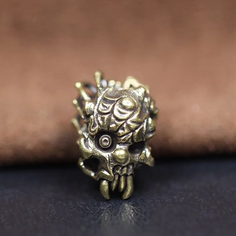 Handmade 3Pcs Spider Skull Knife Beads Paracord Bead Zipper Umbrella Size ONE SIZE - 6 Thumbnail