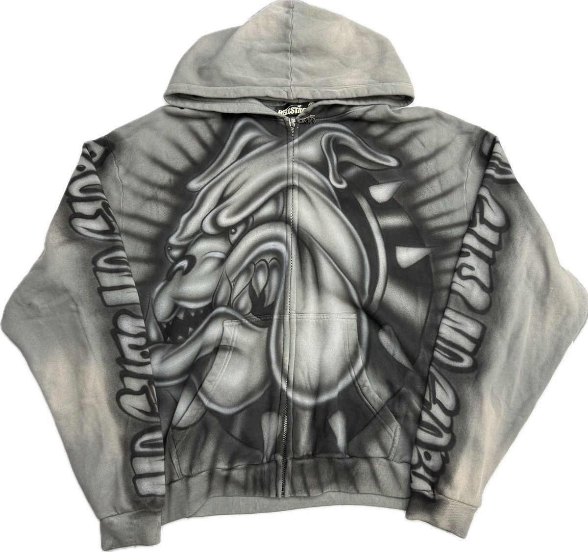 HELLSTAR Hellstar Bull Dog Zip Up Hoodie | Grailed