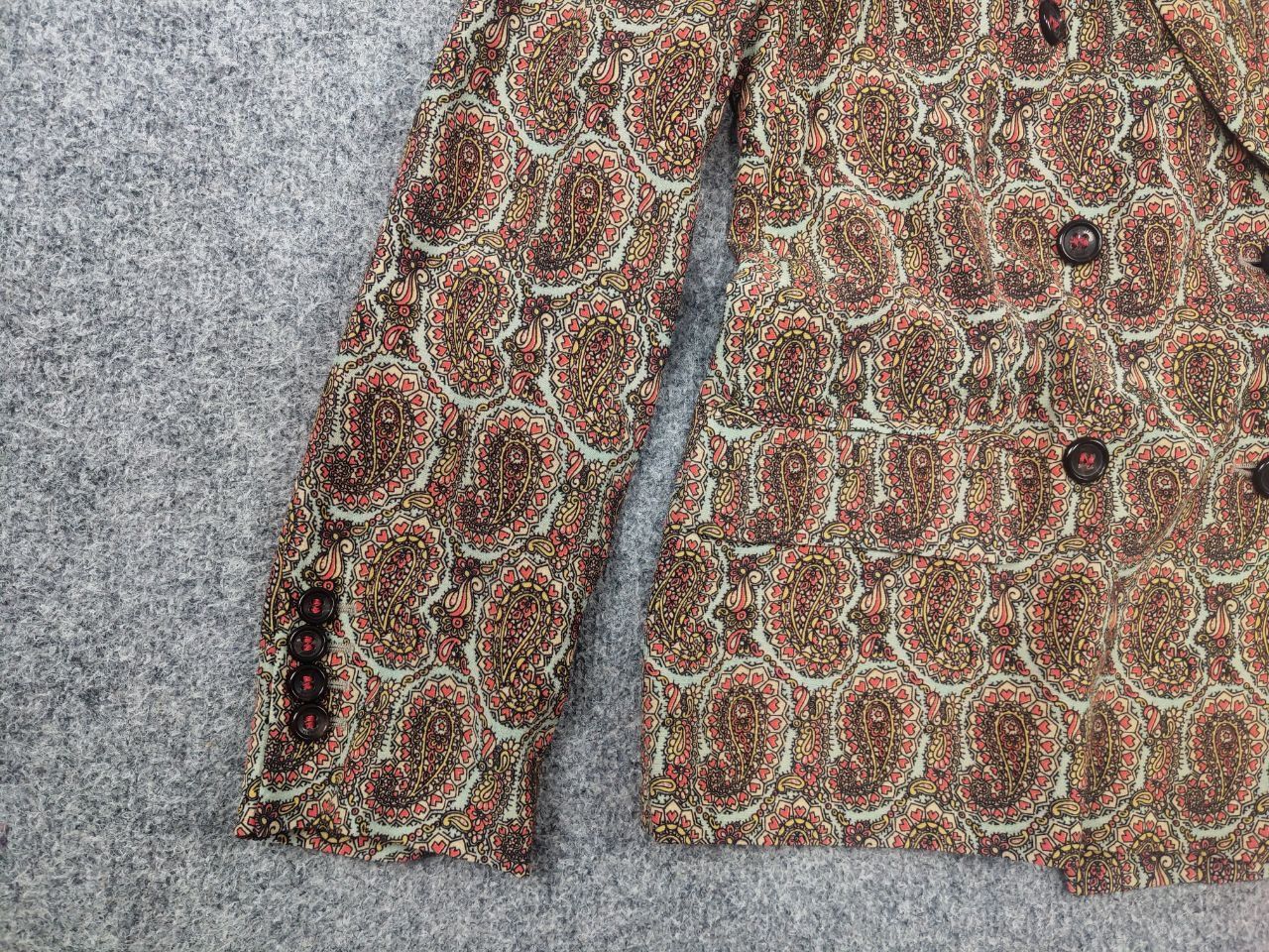 Vintage Seventy sergio tegon Pattern Double-Breasted blazer Jacket Size M / US 6-8 / IT 42-44 - 8 Thumbnail