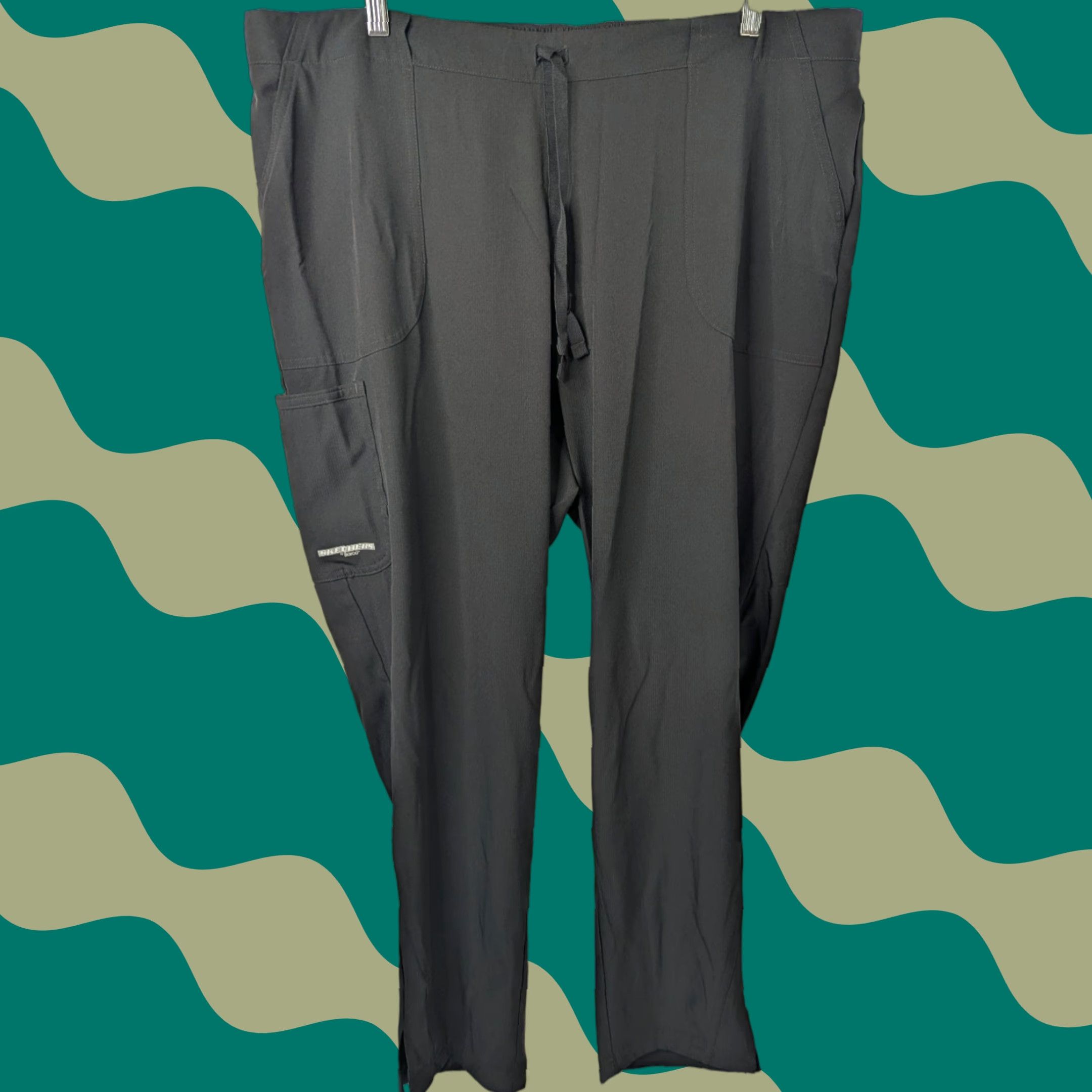 SKECHERS Skechers Barco Vitality 3XL Black Drawstring Scrub Pants SKP538X Women Size US 39 - 1 Thumbnail