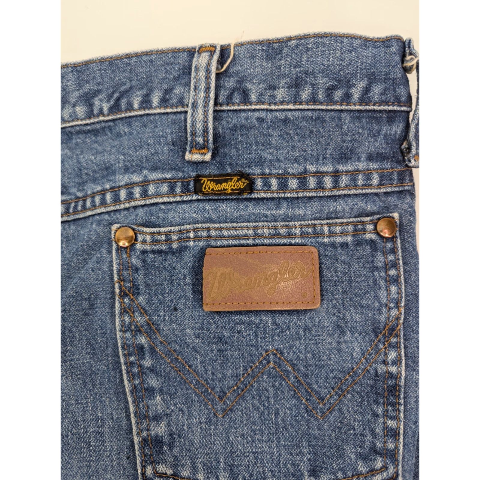 Wrangler VINTAGE Wrangler 936GBK Men's Jeans 36x30 Slim 100% Cotton Denim Blue Cowboy Western Slim Fit Size US 36 / EU 52 - 3 Thumbnail