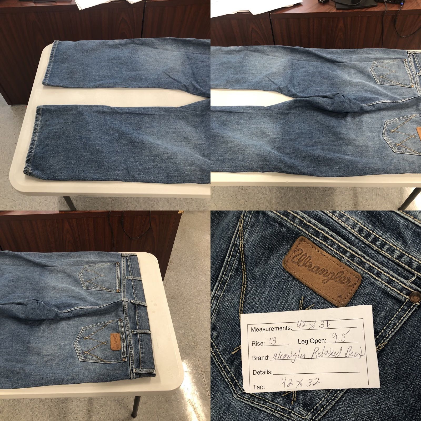 Wrangler Wrangler Retro Jeans Men's 42x31 Relaxed Boot Blue Denim 5-Pocket Cowboy Western Jeans Size US 42 / EU 58 - 9 Thumbnail