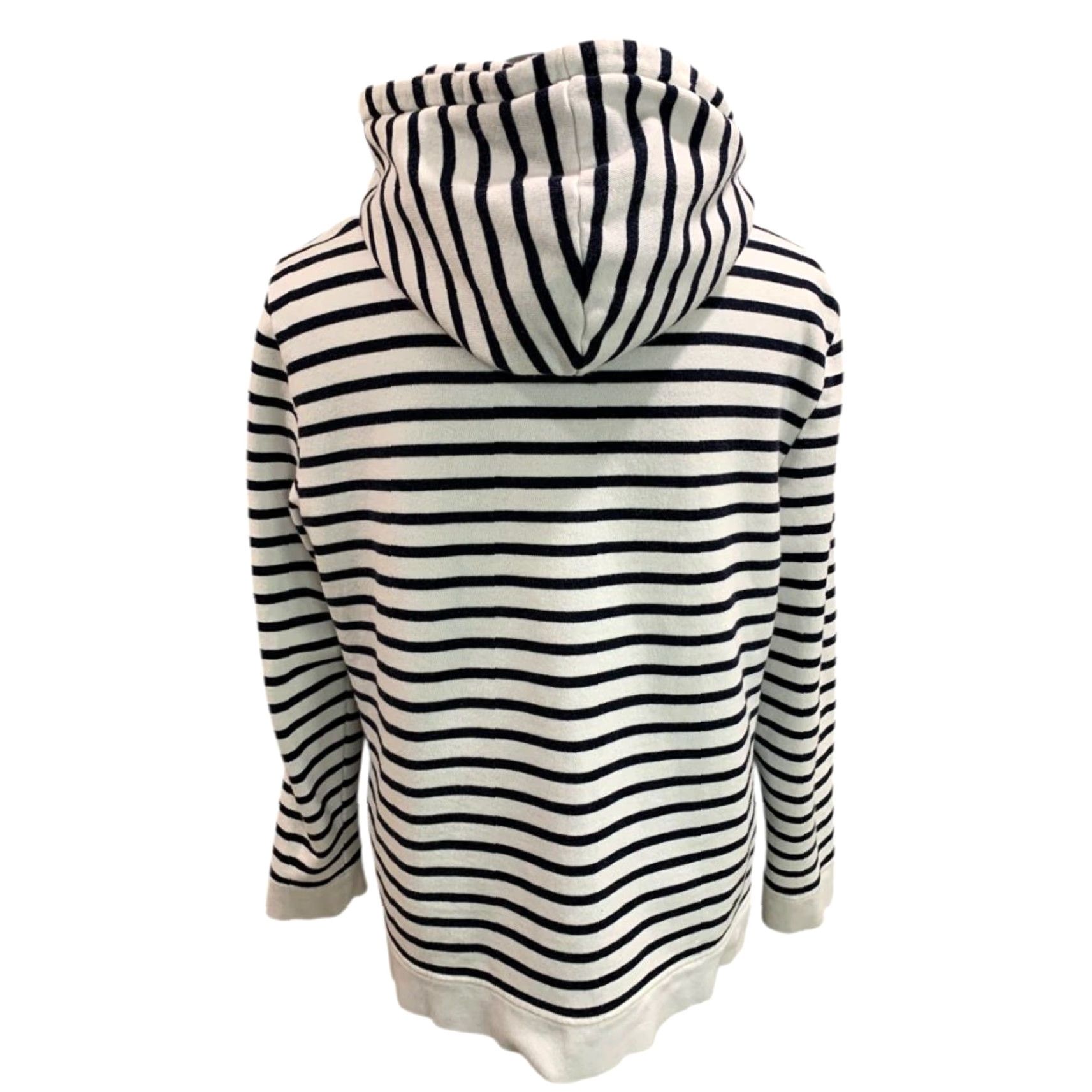 Talbots VINTAGE XL Talbots Zip Up Hoodie Sweatshirt Womens Navy Blue White Stripe Sweatshirt (Plus) Hoodie Size XL / US 12-14 / IT 48-50 - 6 Thumbnail