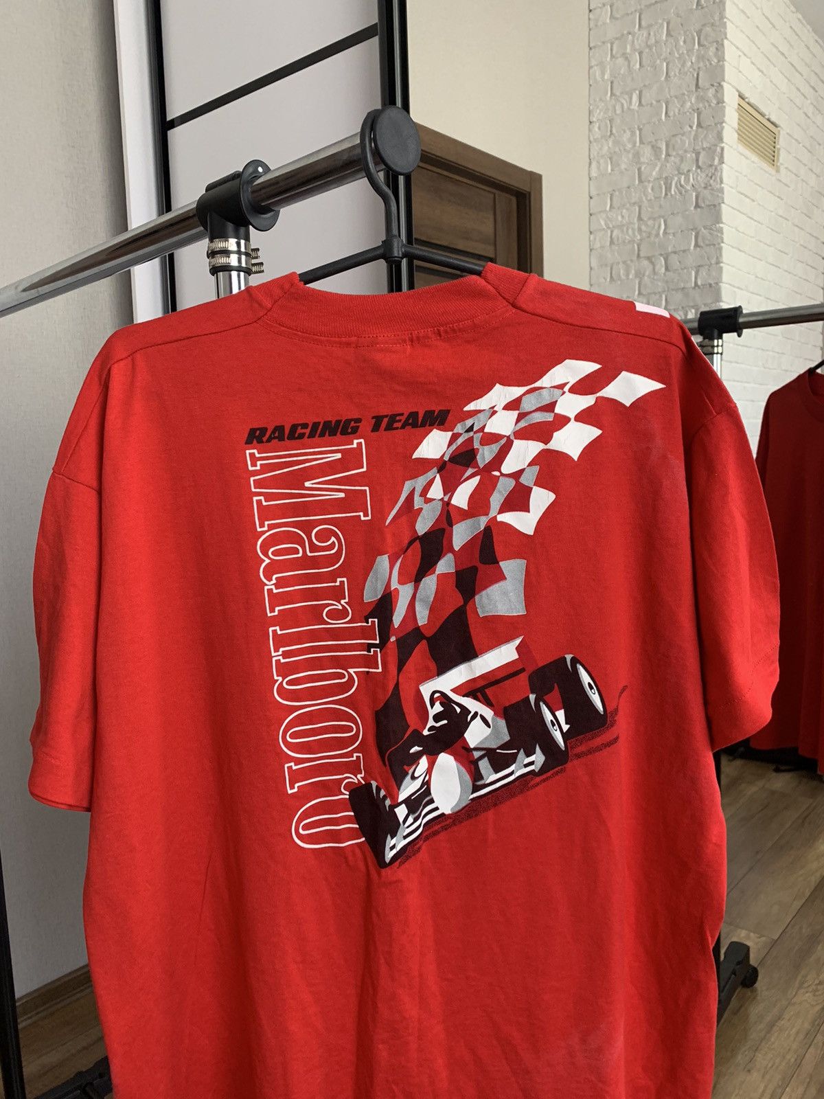 Marlboro Marlboro Racing Team T-Shirt Vintage 80s USA Size US XL / EU 56 / 4 - 3 Thumbnail