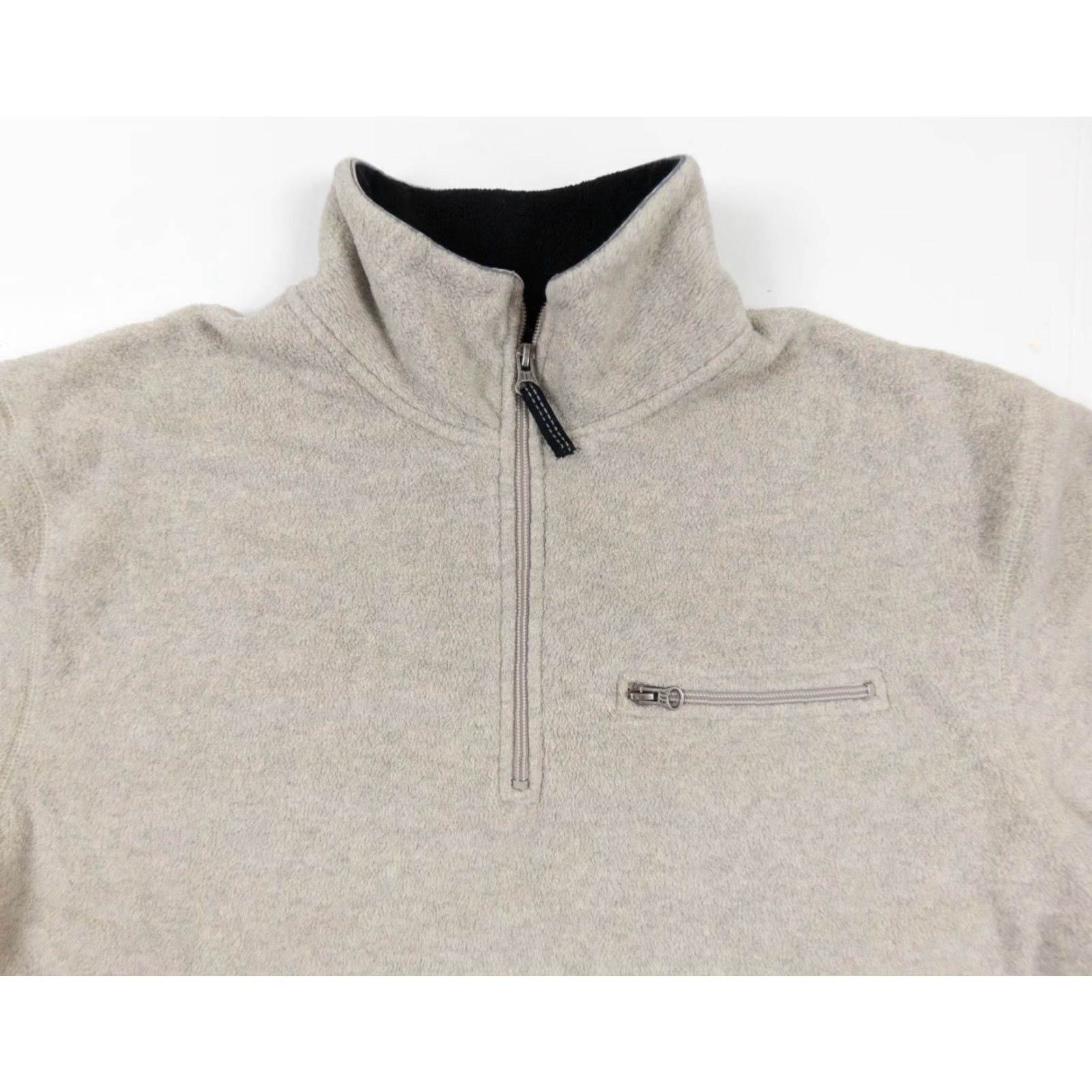 Gap VINTAGE GAP Fleece Pullover Adult Medium Beige 1/4 Zip Long Sleeve Sweater Y2K Mens Size US M / EU 48-50 / 2 - 2 Thumbnail