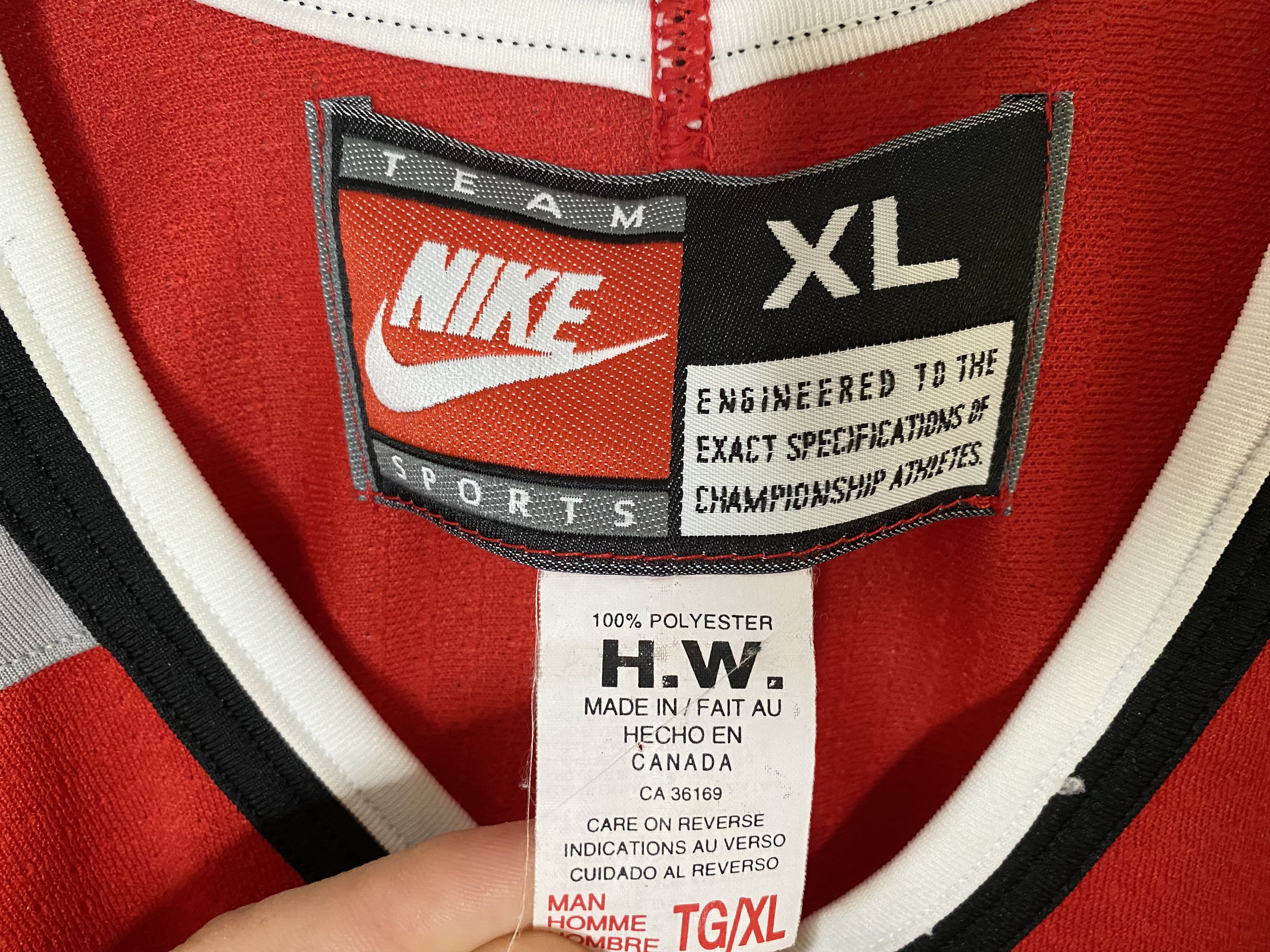 NHL × Nike CANADA NATIONAL TEAM ICE HOCKEY JERSEY SHIRT VINTAGE NIKE Size US XL / EU 56 / 4 - 6 Thumbnail