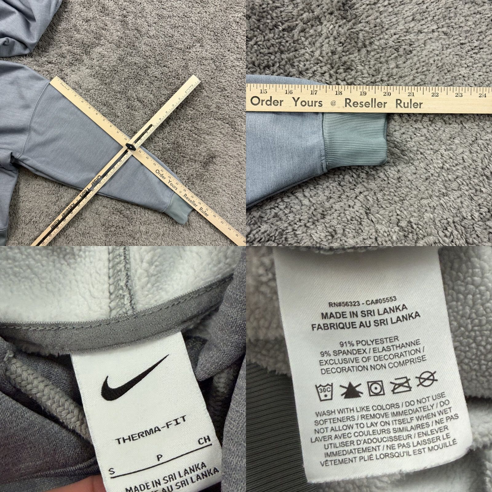 Nike Nike Hoodie Mens S Gray Therma-Fit Pullover Pockets Hooded Gym & Training 90s Style Mens Size US S / EU 44-46 / 1 - 8 Thumbnail