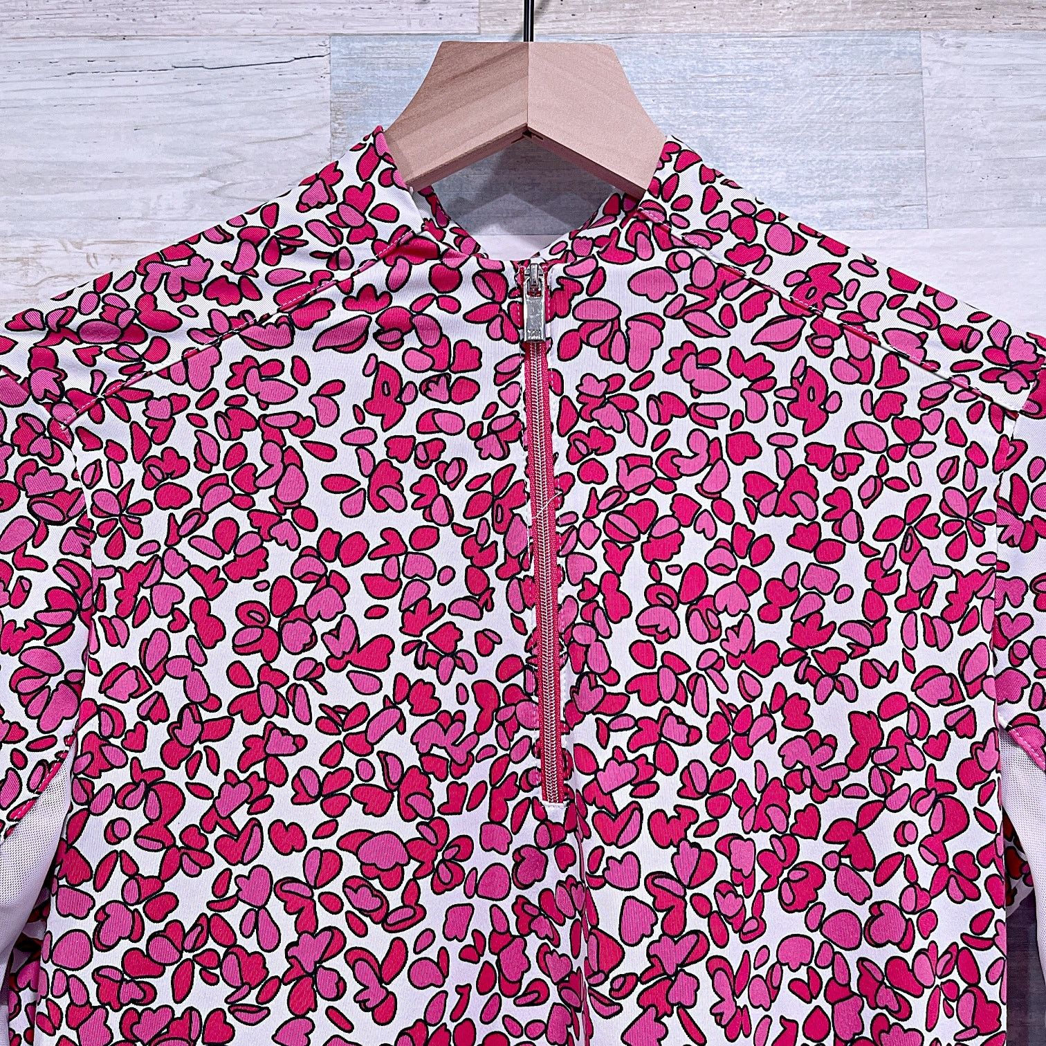 Other TAIL Long Sleeve UV Golf 1/4 Zip Top Pink White Womens Small Size S / US 4 / IT 40 - 3 Thumbnail