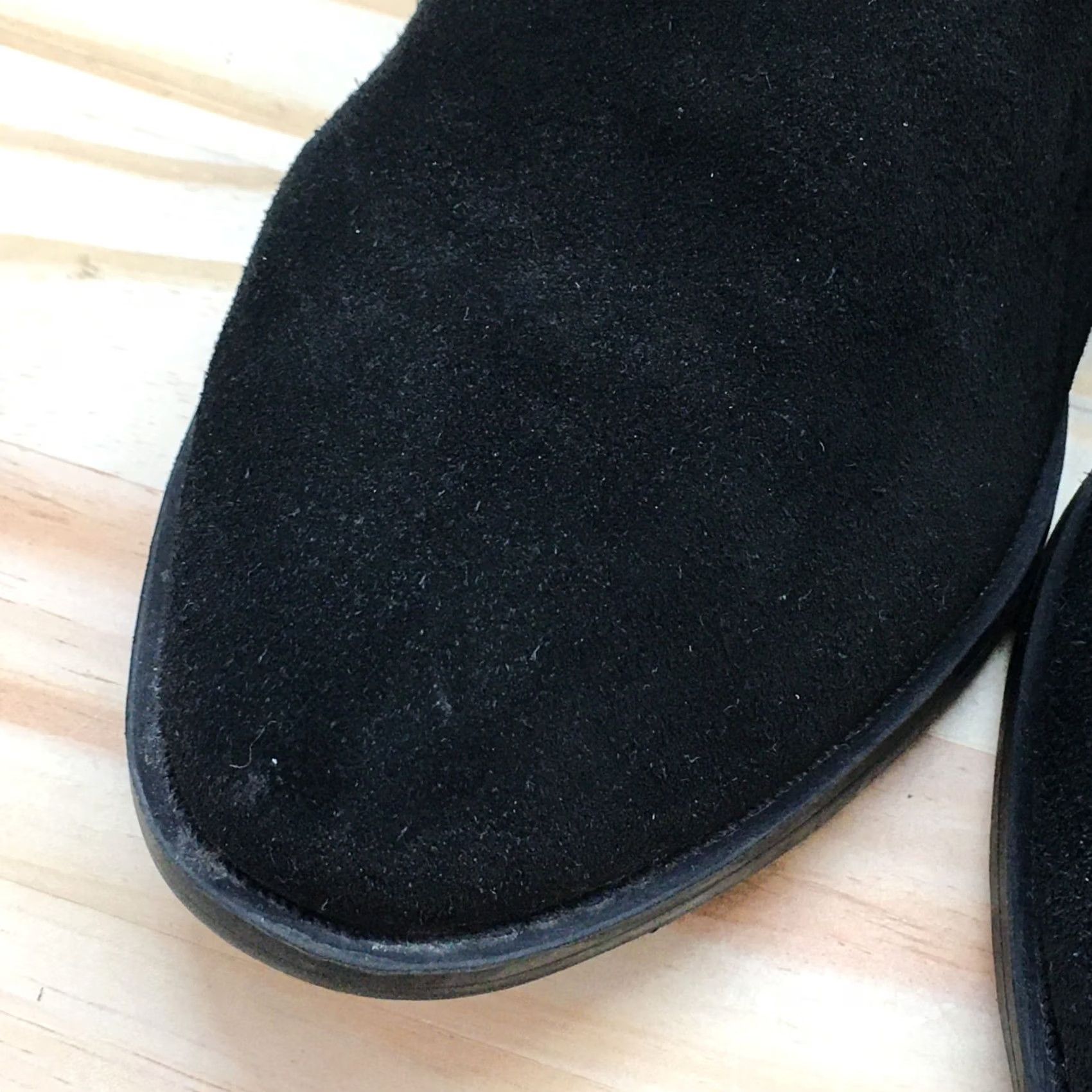 Vintage White Mountain Boots Womens 8.5 M Delaney Ankle Booties Black Leather Zip Almond Bootie Size US 9 / IT 39 - 7 Thumbnail