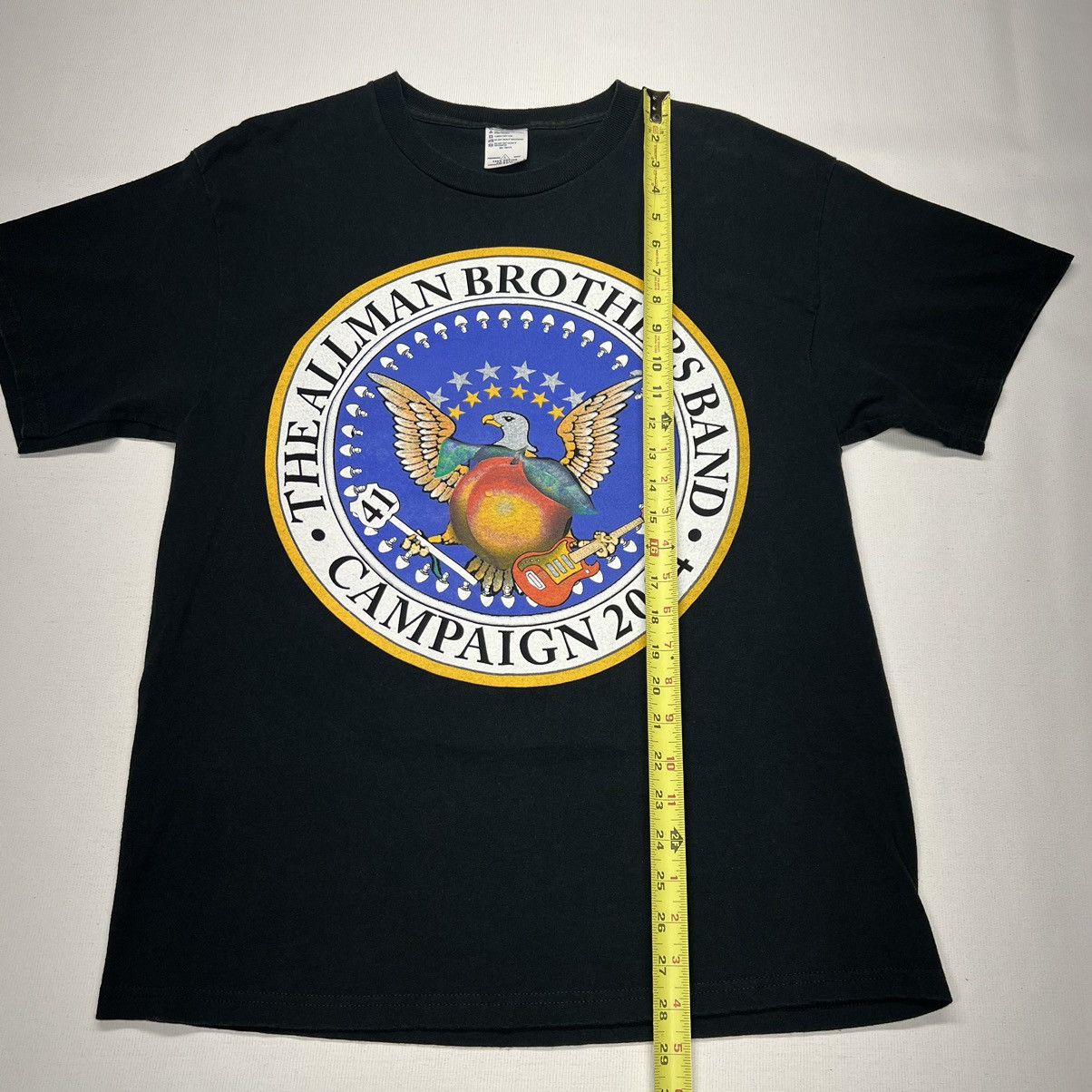 Band Tees × Vintage VTG Allman Brothers Band Tee Shirt Black Tour Campaign Rock Size US L / EU 52-54 / 3 - 14 Thumbnail
