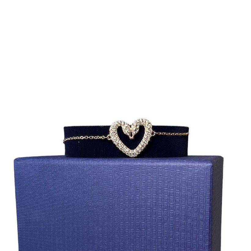 Swarovski Swarovski Una bracelet Heart, Medium, White, Rose gold Size ONE SIZE - 5 Thumbnail