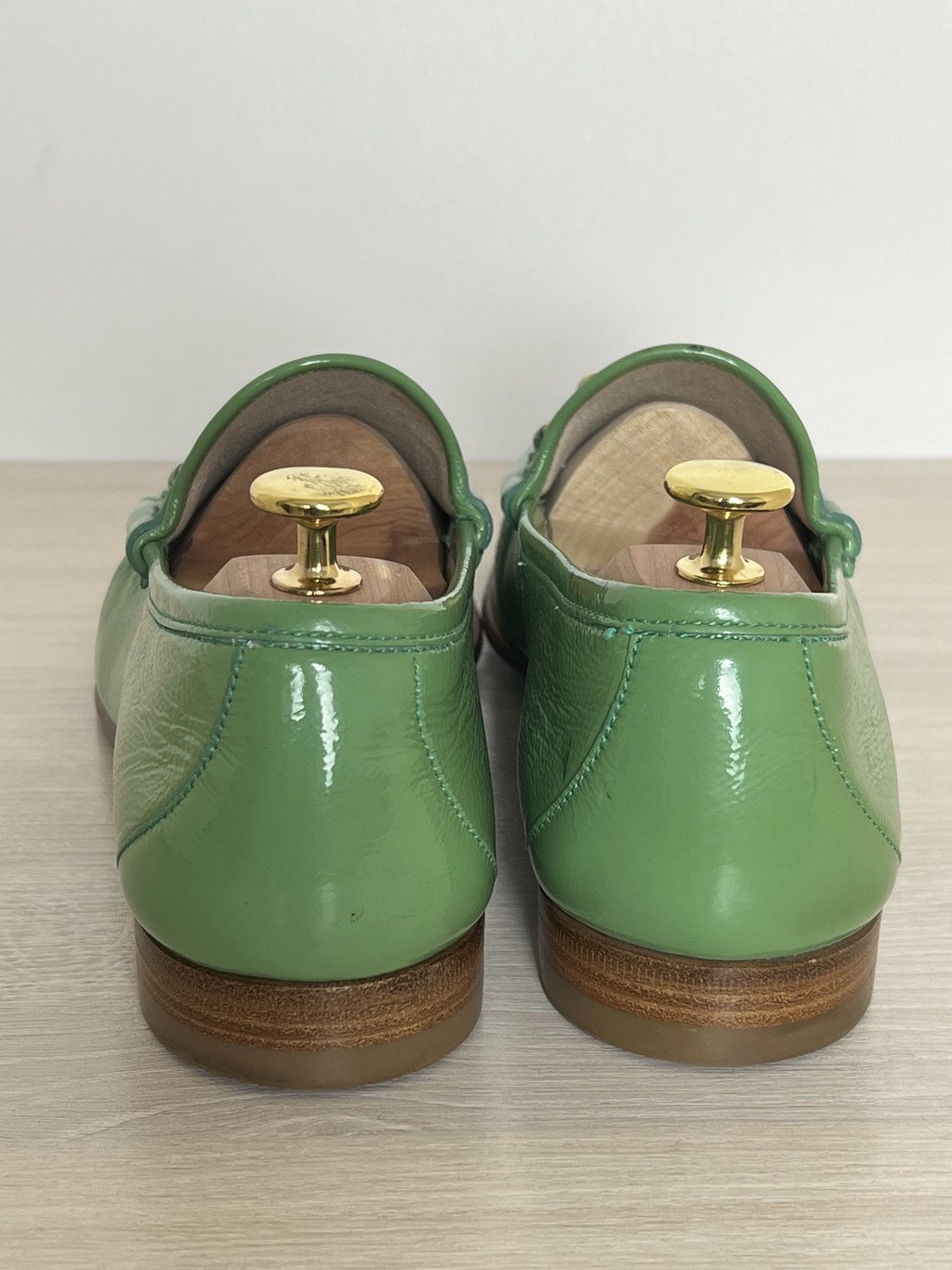 Gucci Teal Patent Leather Horsebit Loafers Size US 9 / EU 42 - 6 Thumbnail